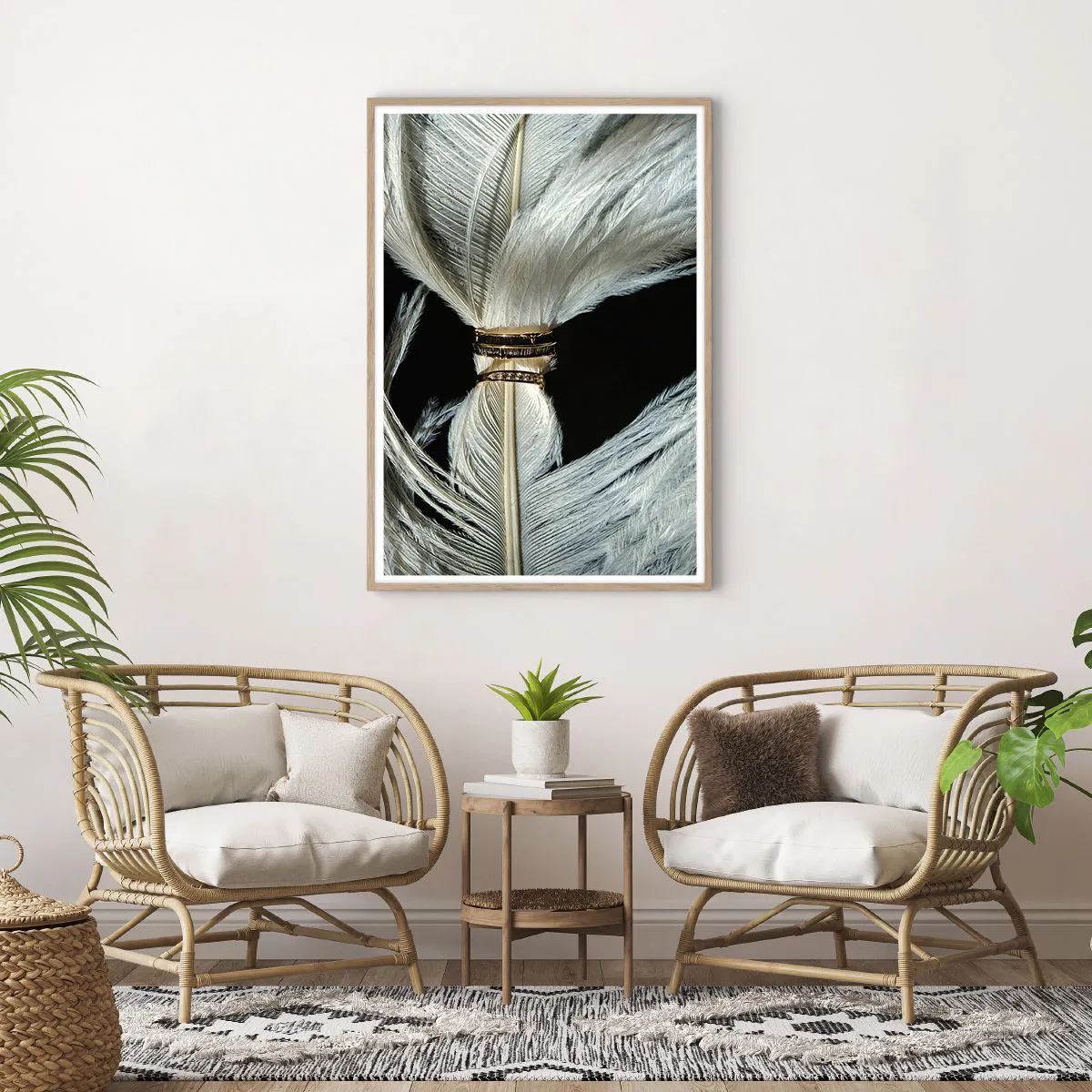 Affiche dans un chêne clair - Poster - ... et je ne te laisserai pas ... - 70x100 cm