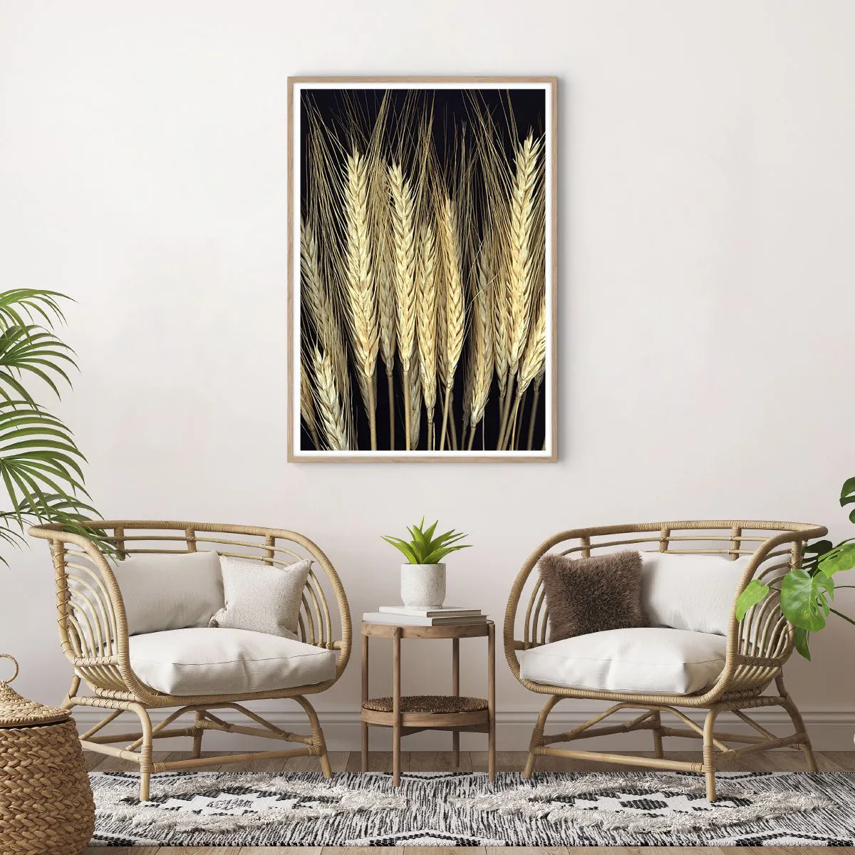 Poster in einem Rahmen aus heller Eiche - Rustikale Magie - 70x100 cm