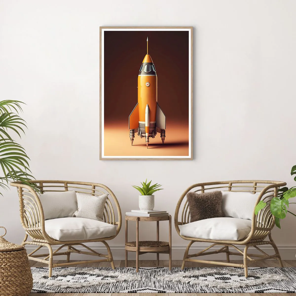 Poszter világos tölgy keretben - Egy álommal kezdődik - 70x100 cm