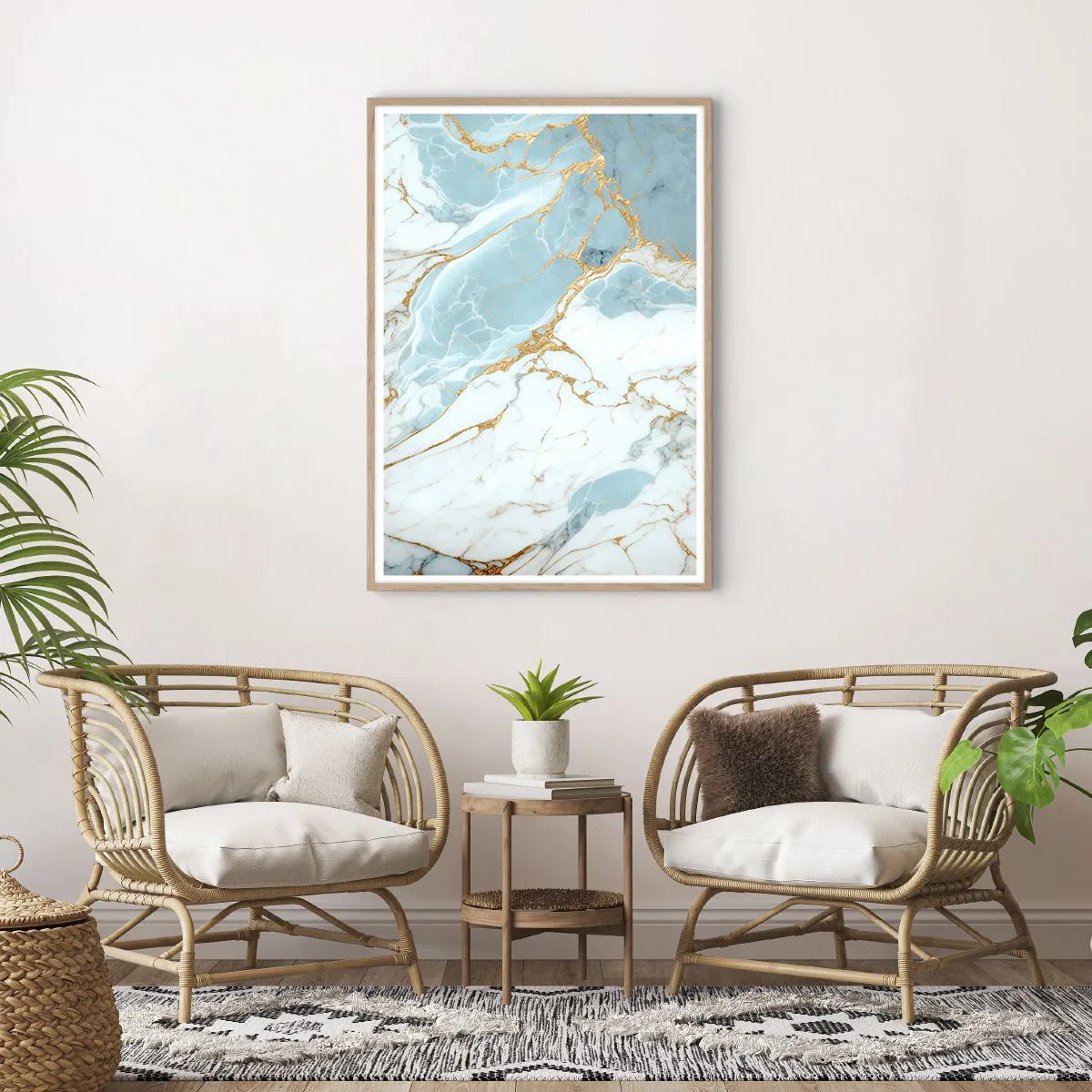 Poster in einem Rahmen aus heller Eiche - Reichtum des Steins - 70x100 cm