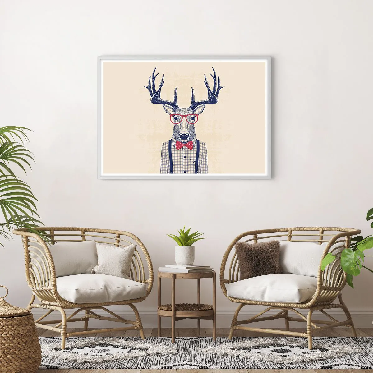 Poster in einem weißen Rahmen - Eine lustige Extravaganz - 100x70 cm