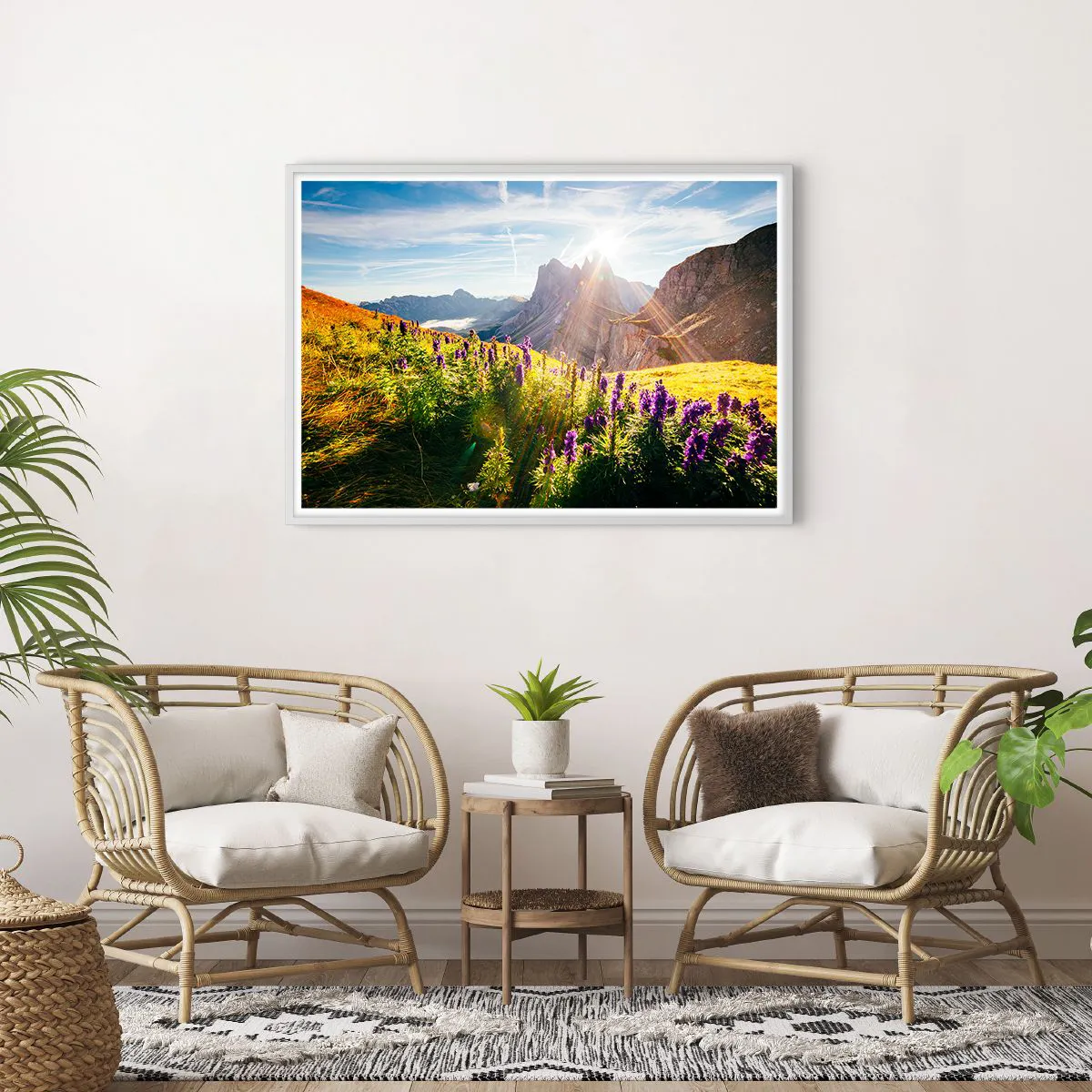 Plakat w białej ramie - Sekretne życie ziół - 100x70 cm