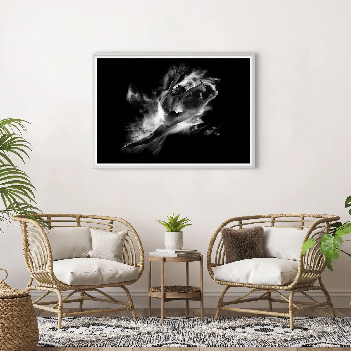 Poster în ramă albă - Oprit în zbor - 100x70 cm