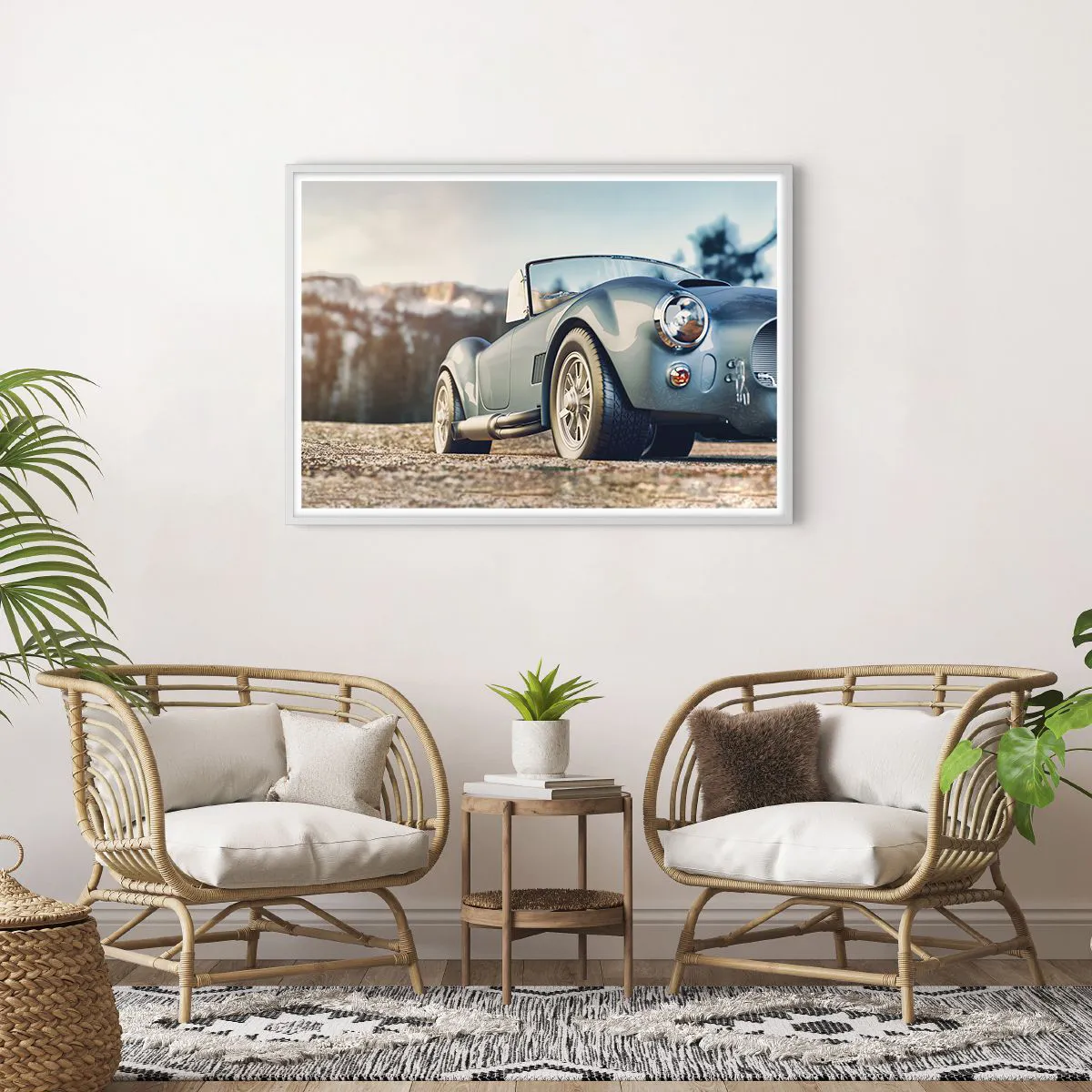 Poster in einem weißen Rahmen - Denn Stil zählt - 100x70 cm