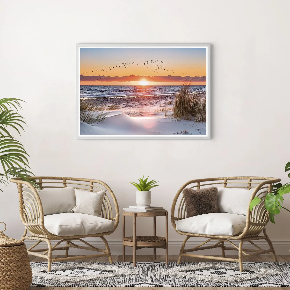 Poszter fekete keretben - Vízszintes táj - 100x70 cm