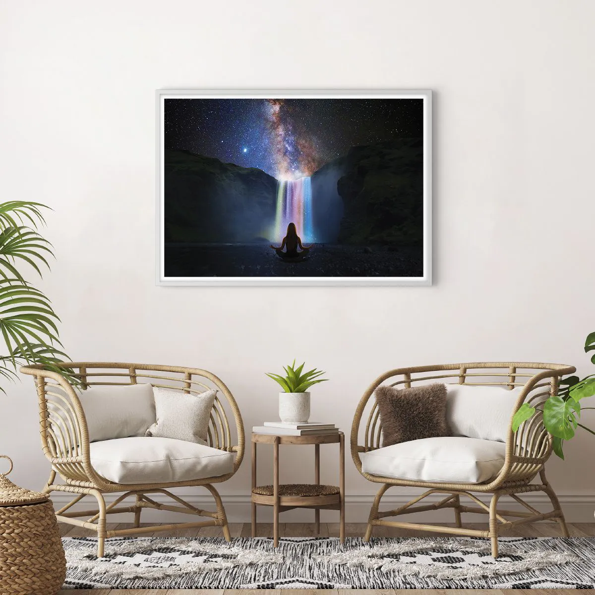 Poster in einem weißen Rahmen - Absolute Harmonie - 100x70 cm