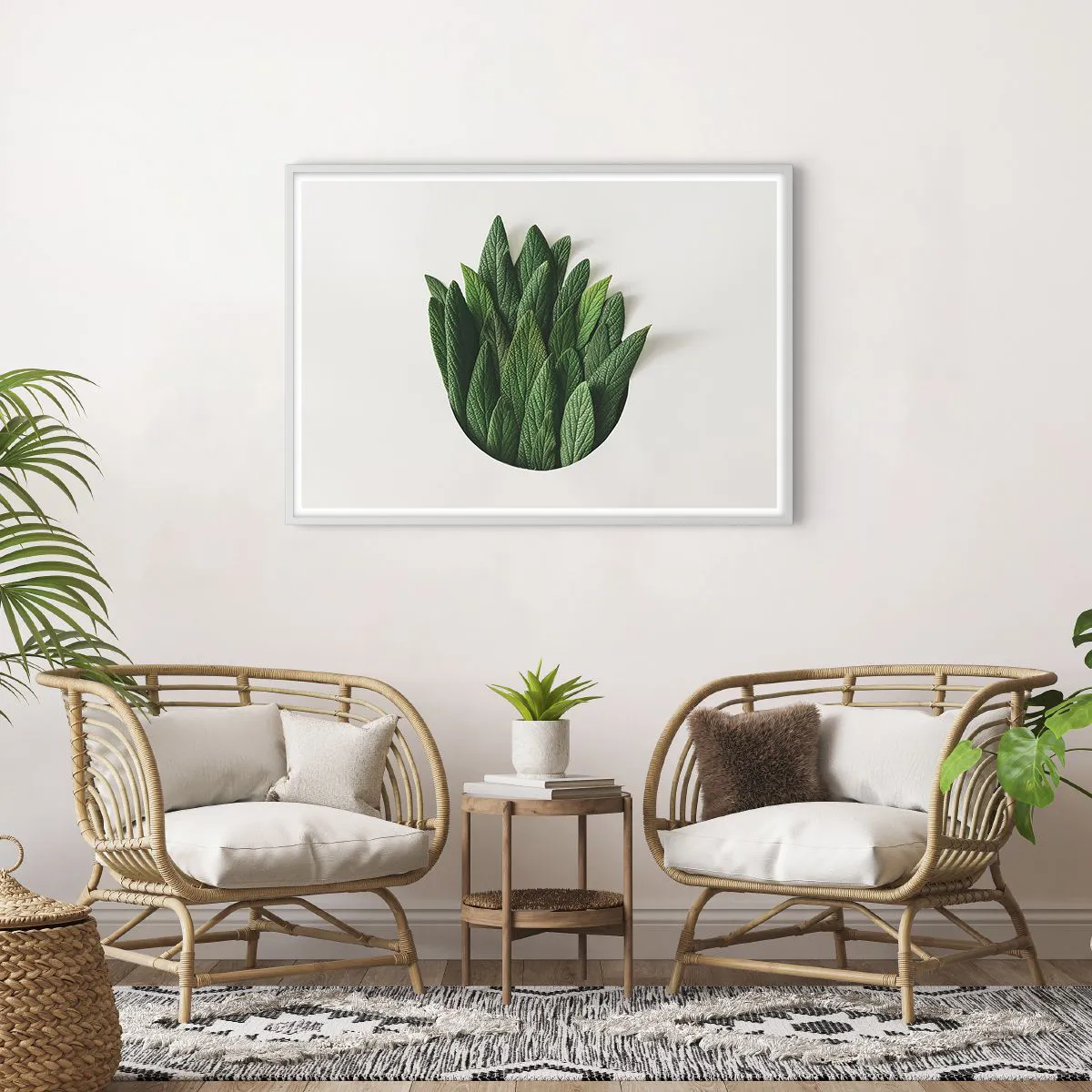 Poster in einem weißen Rahmen - Ungebremste Neugier - 100x70 cm