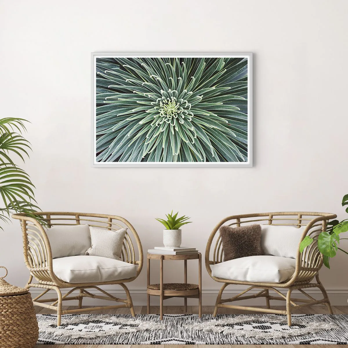 Plakat w białej ramie - Narodziny gwiazdy - 100x70 cm