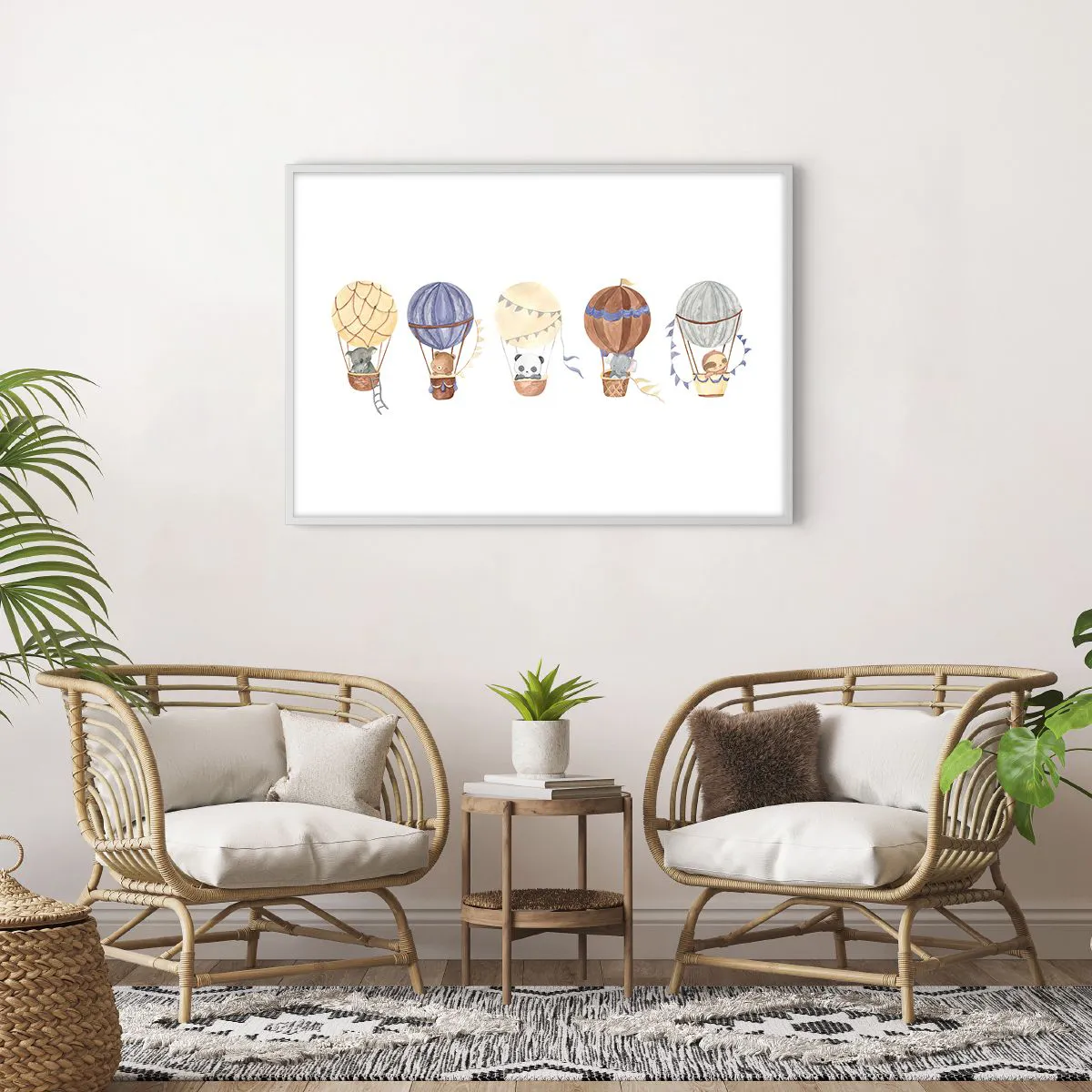 Poszter fekete keretben - Barátok egy utazáson - 100x70 cm