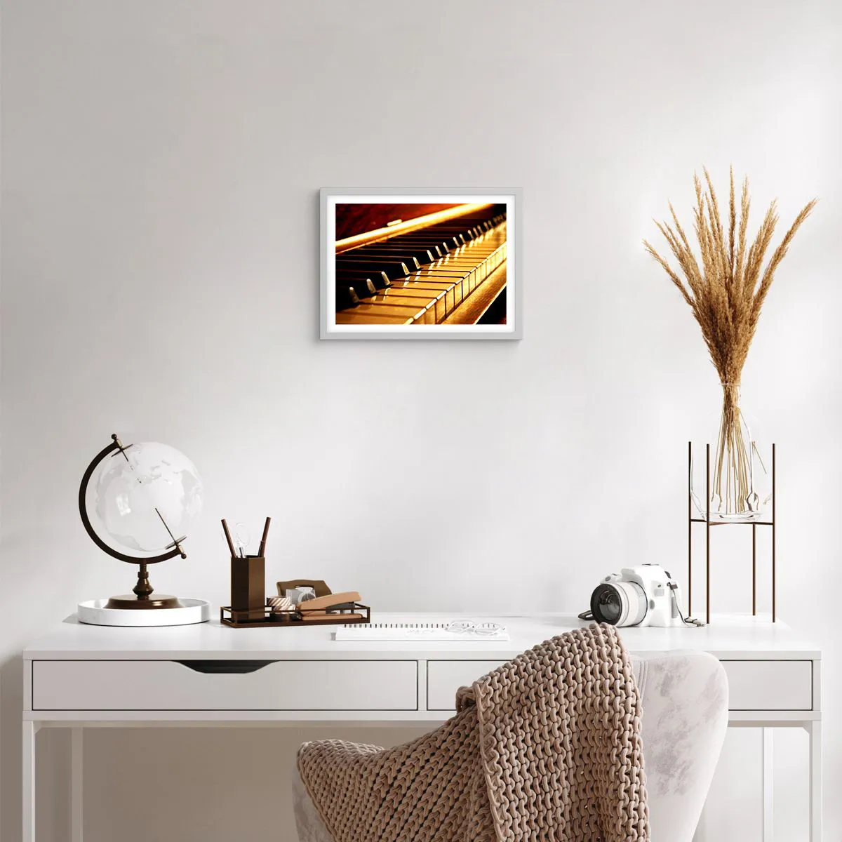 Affiche dans un cadre blanc - Poster - Des possibilités infinies - 40x30 cm