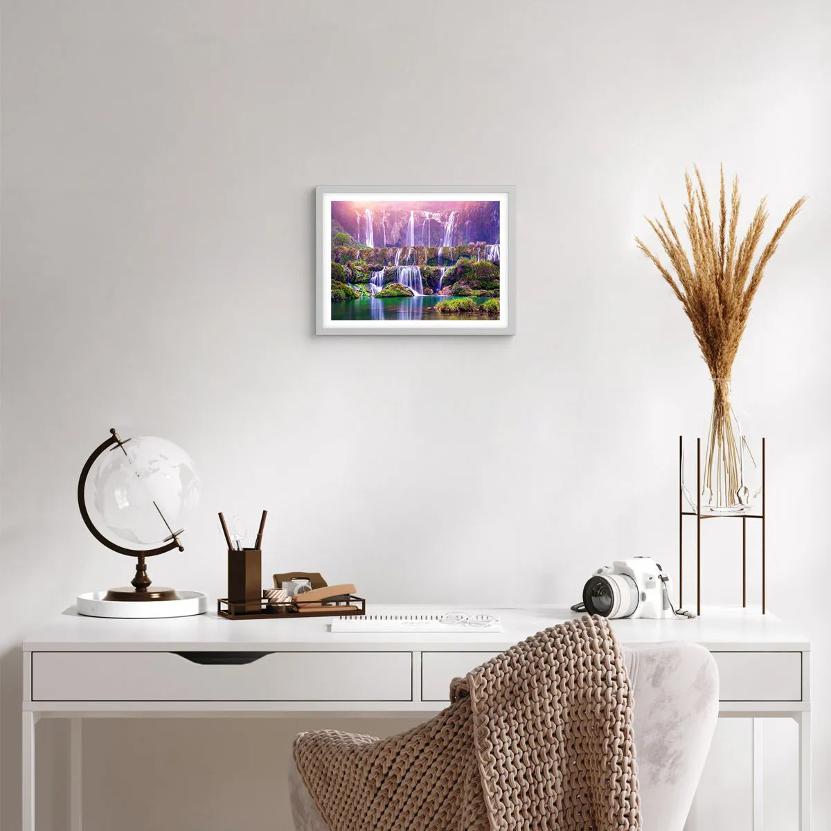 Affisch i vit ram - Trappan till himlen - 40x30 cm