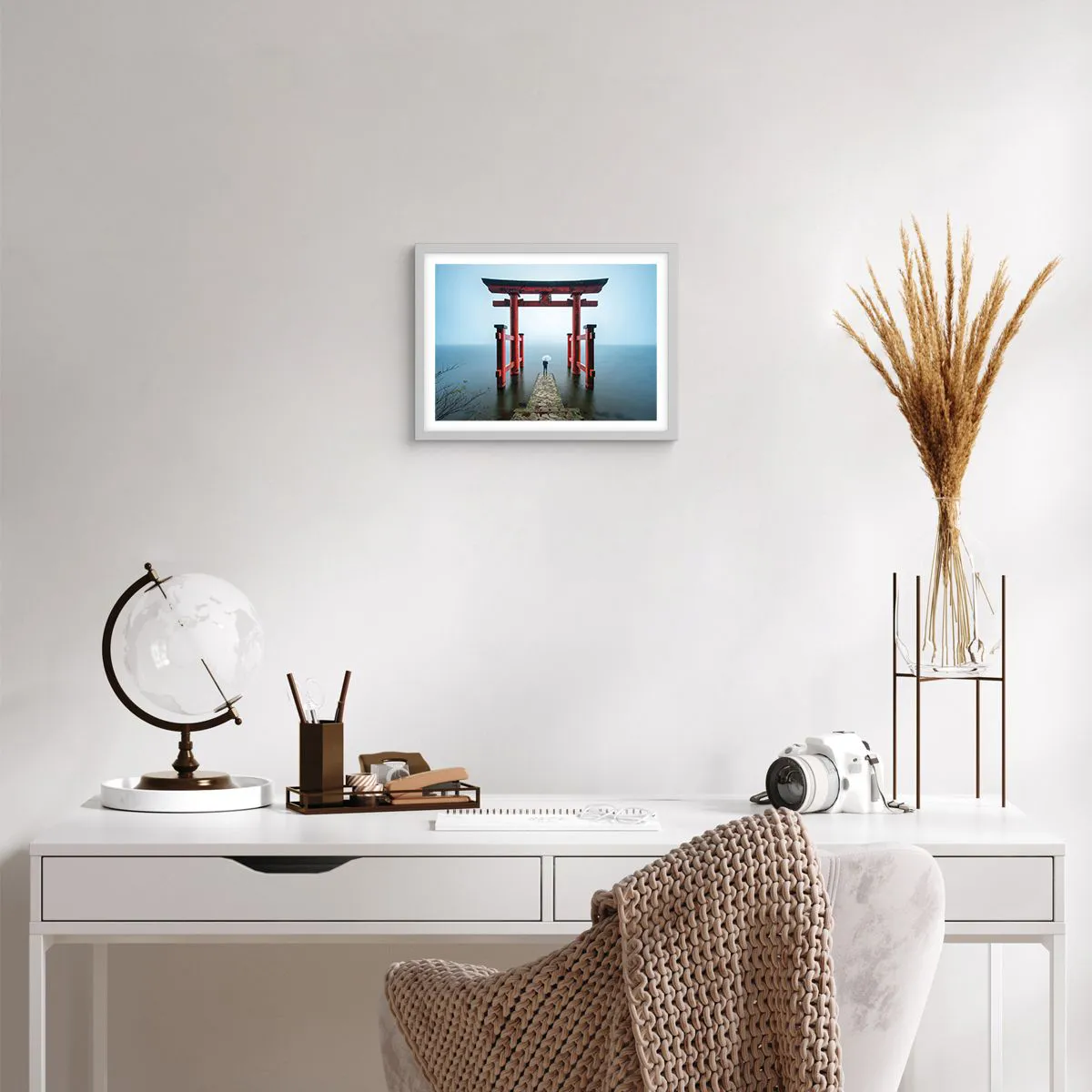 Poster in white frmae - Japanese Musings - 40x30 cm