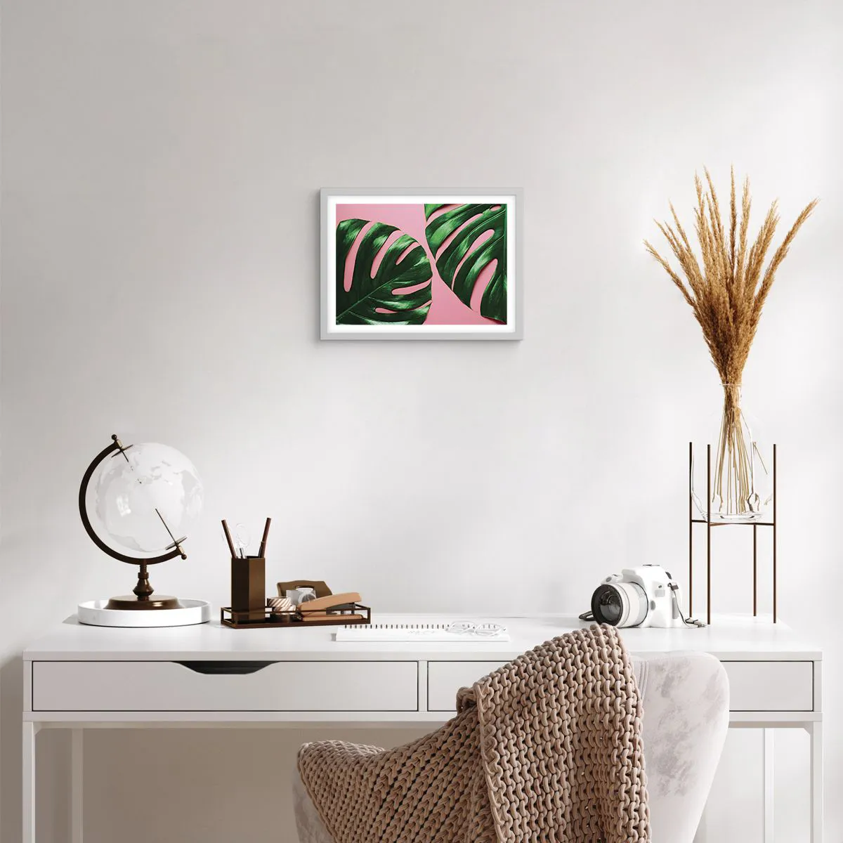 Affiche dans un cadre blanc - Poster - Rendez-vous vert - 40x30 cm