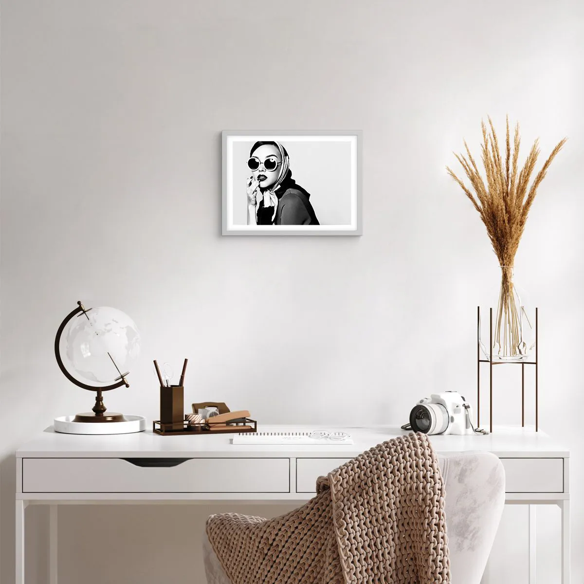 Plagát v bielom ráme - Pozdravy zo 60. rokov - 40x30 cm