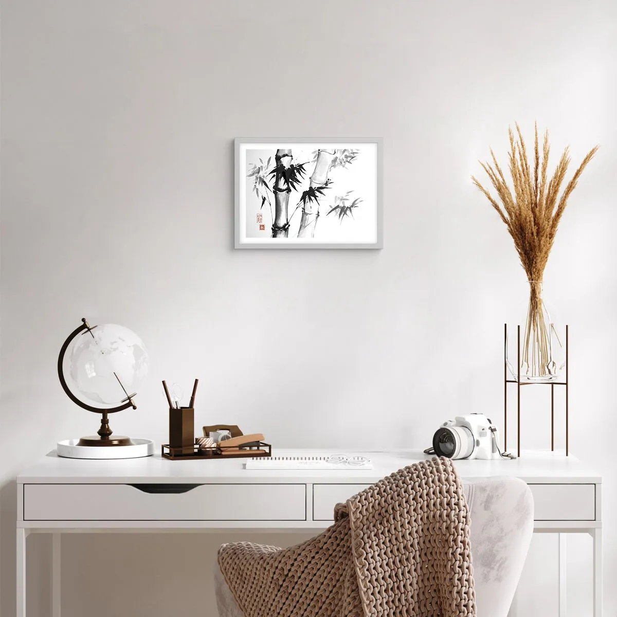 Póster en marco blanco - Primer plano de Oriente - 40x30 cm