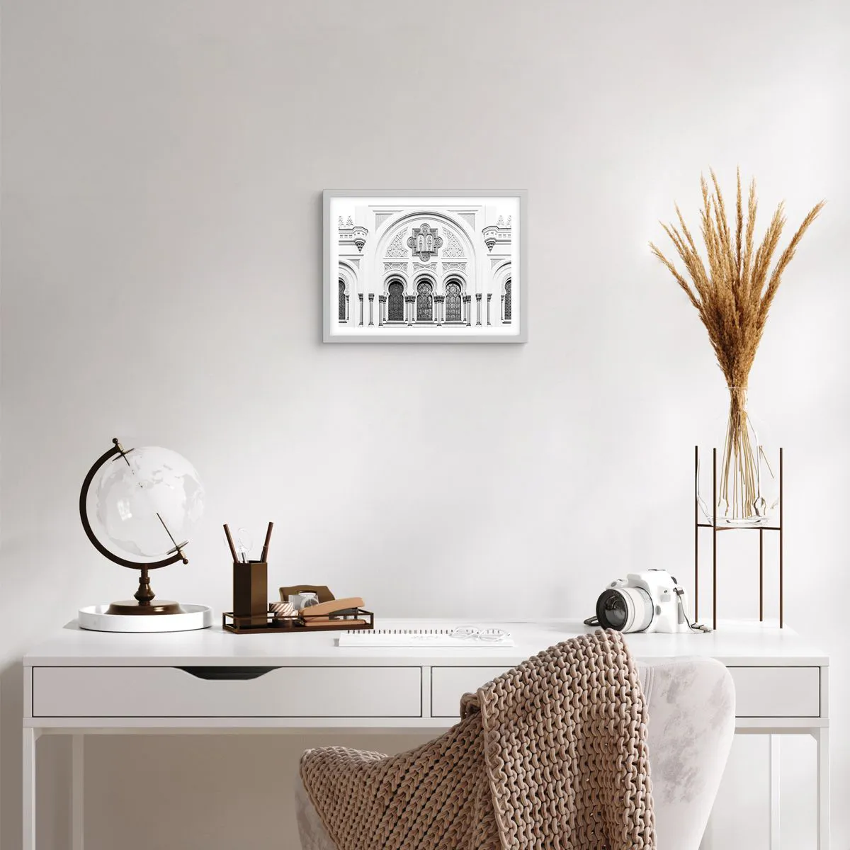 Poster in einem weißen Rahmen - An der Grenze der Kulturen - 40x30 cm