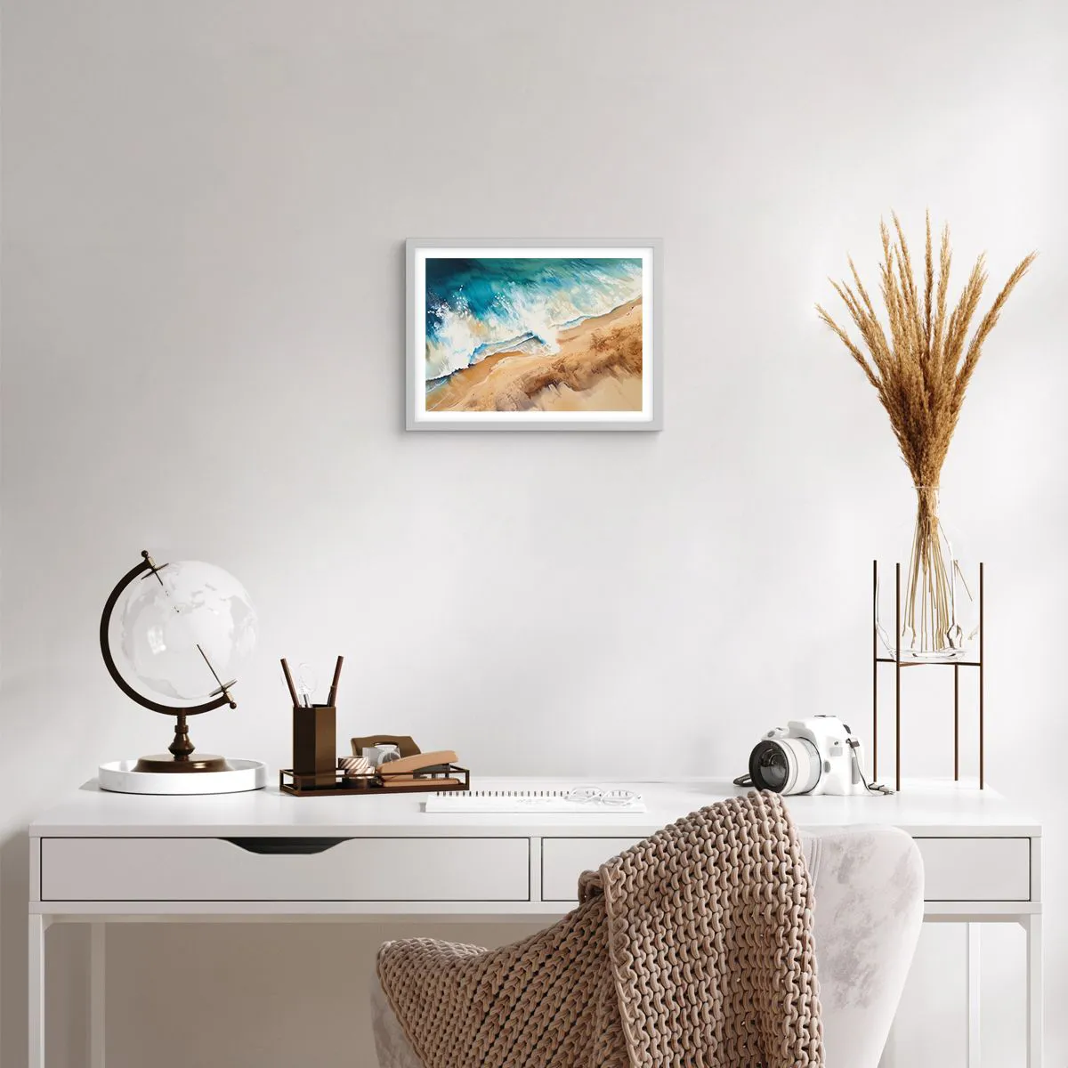 Poszter fekete keretben - Visszatérő hullám - 40x30 cm