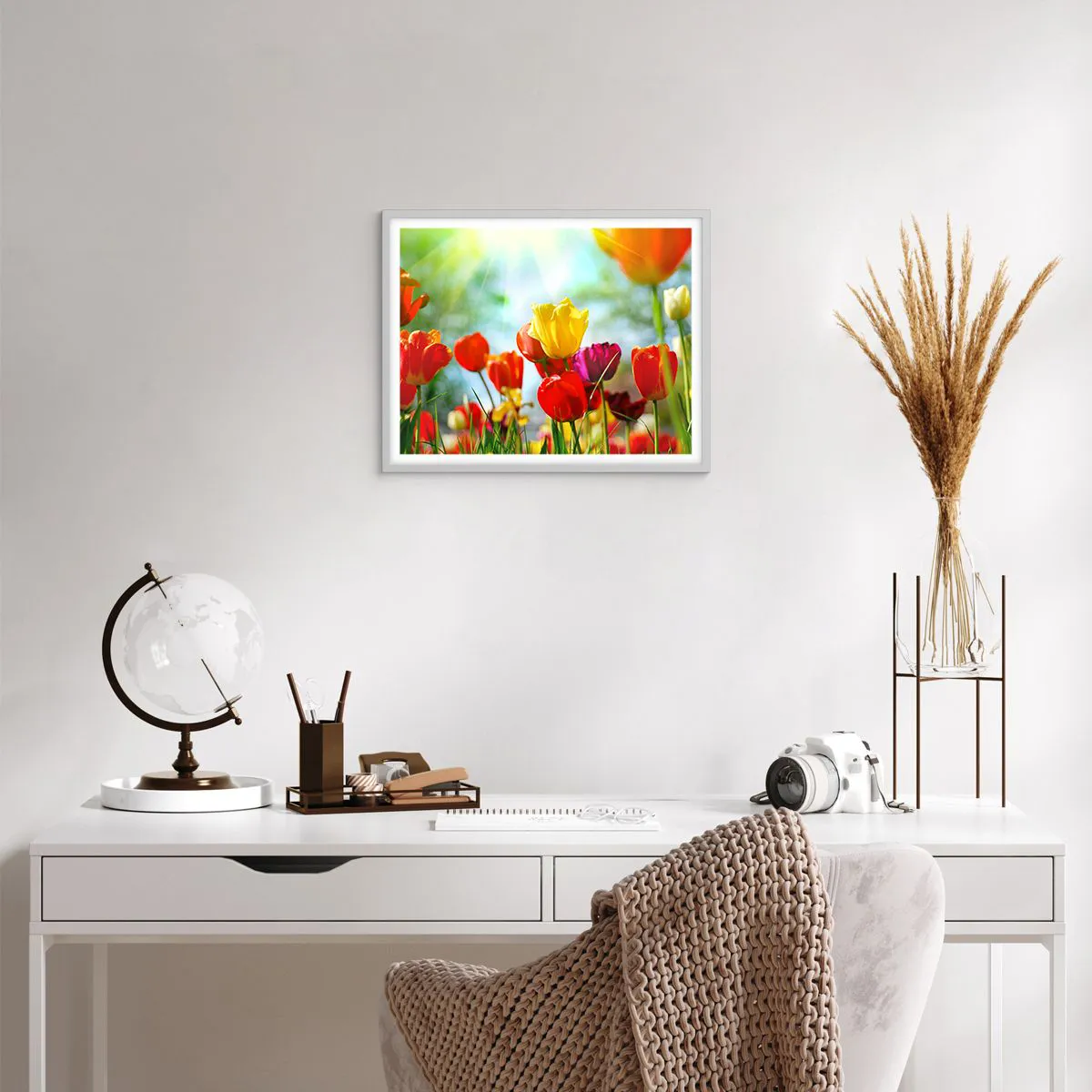 Poster in white frmae - All Colours of the Sun - 50x40 cm