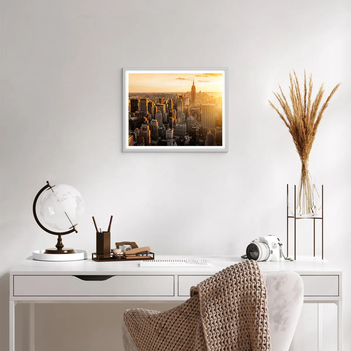 Affisch i vit ram - Växa i solskenet - 50x40 cm