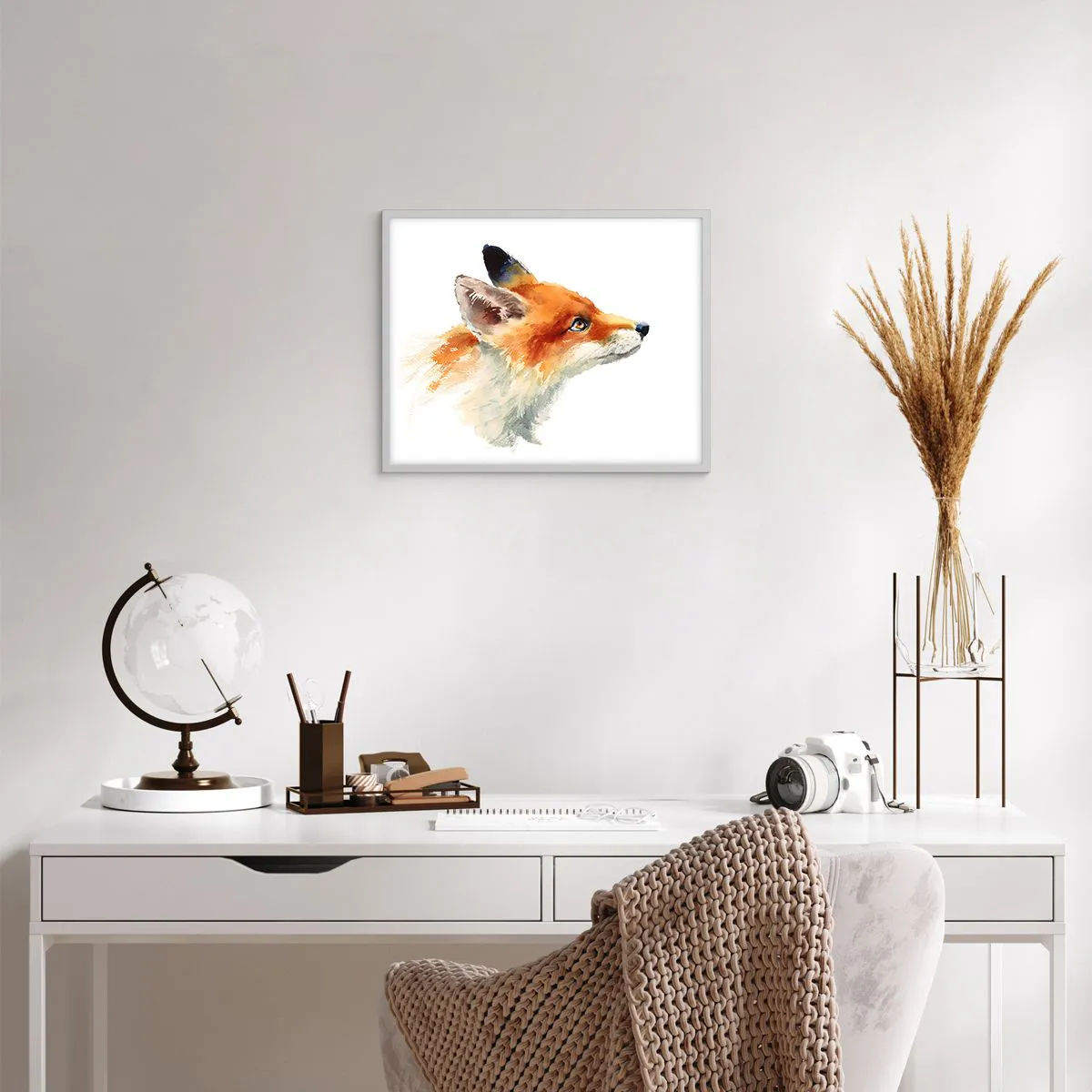 Poster in einem weißen Rahmen - Man kann nie vorsichtig genug sein - 50x40 cm