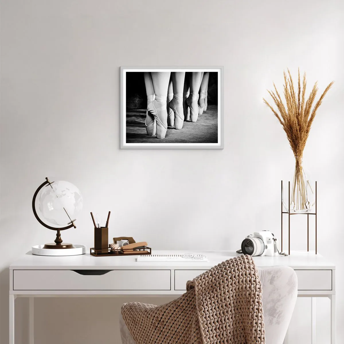 Affiche dans un cadre blanc - Poster - Ensemble, simple - 50x40 cm