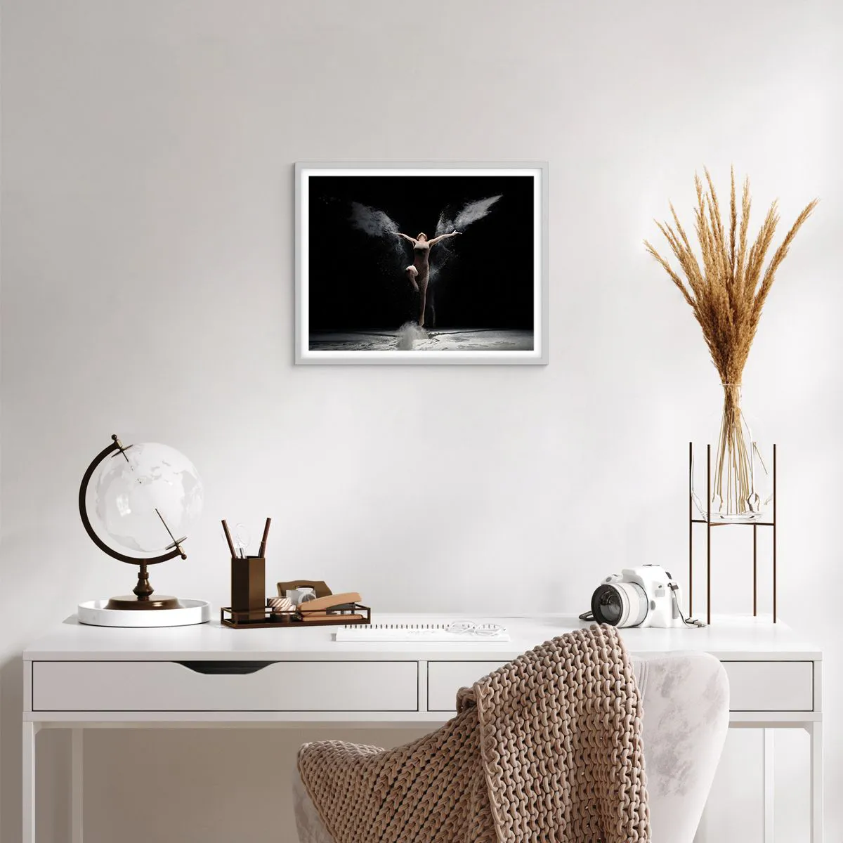 Poster in einem weißen Rahmen - Elfen existieren - 50x40 cm