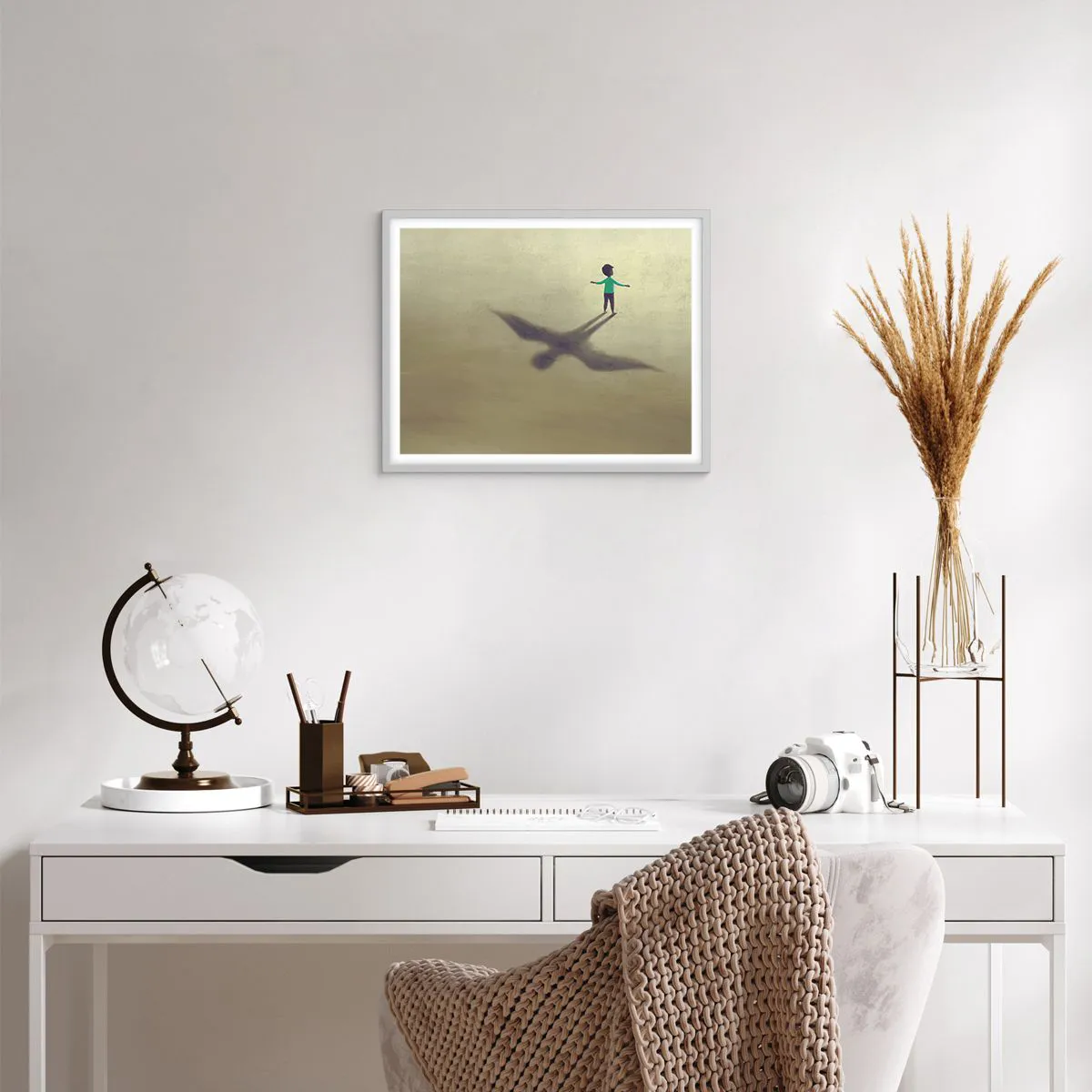 Poster in white frmae - Hero of the Future - 50x40 cm