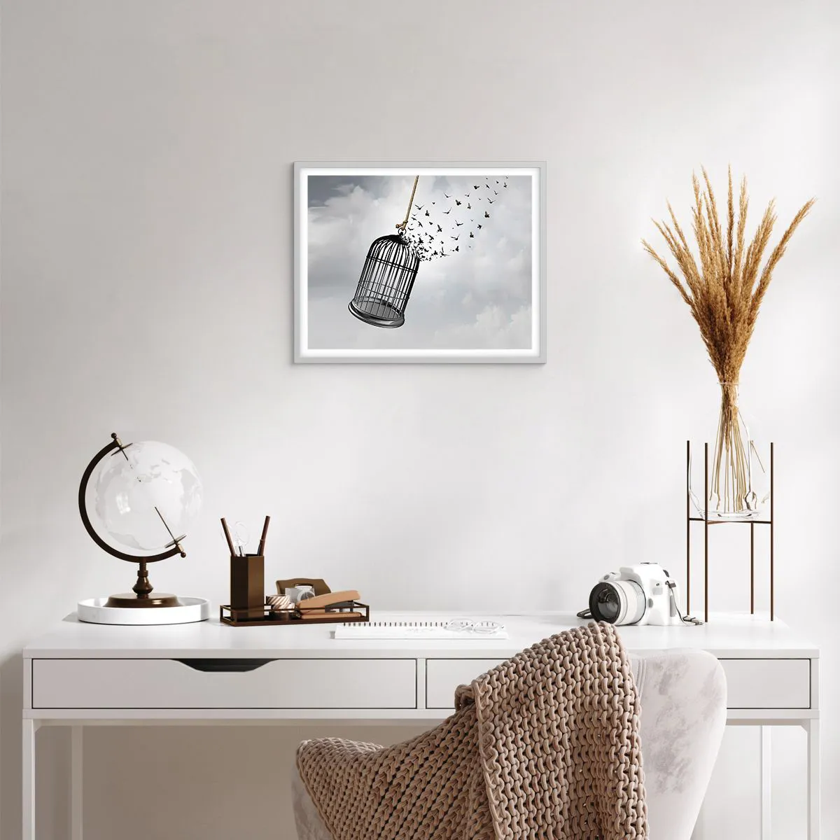 Poszter fekete keretben - Hit... Remény... Szabadság! - 50x40 cm