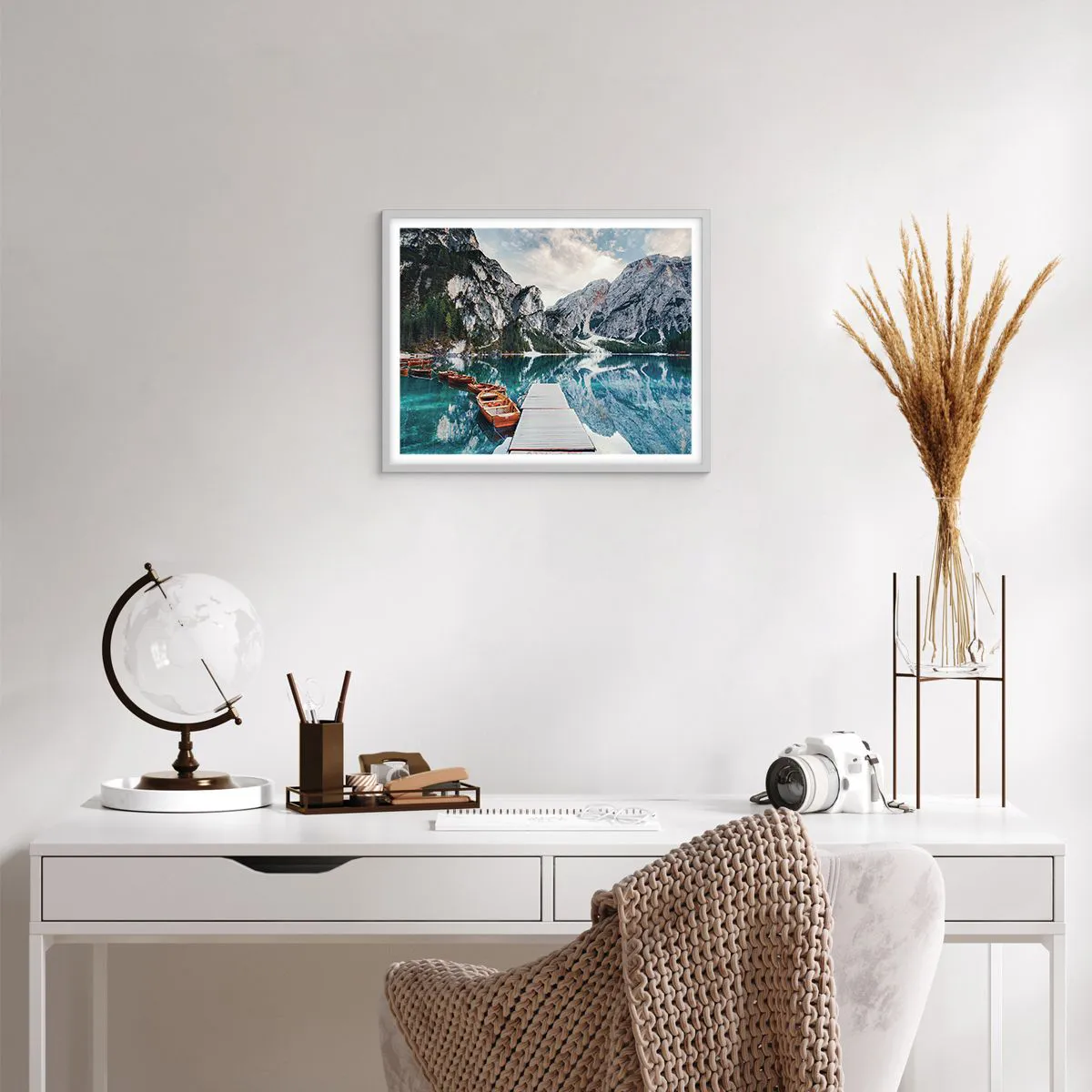 Poster in white frmae - We Will Show You Beauty - 50x40 cm