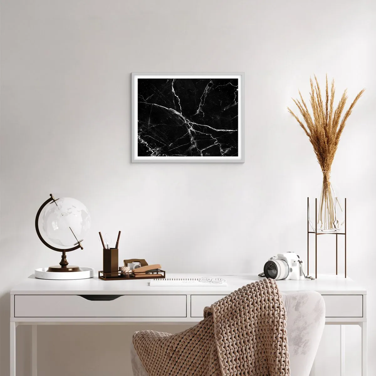 Poster in cornice bianca - La vita segreta delle pietre - 50x40 cm