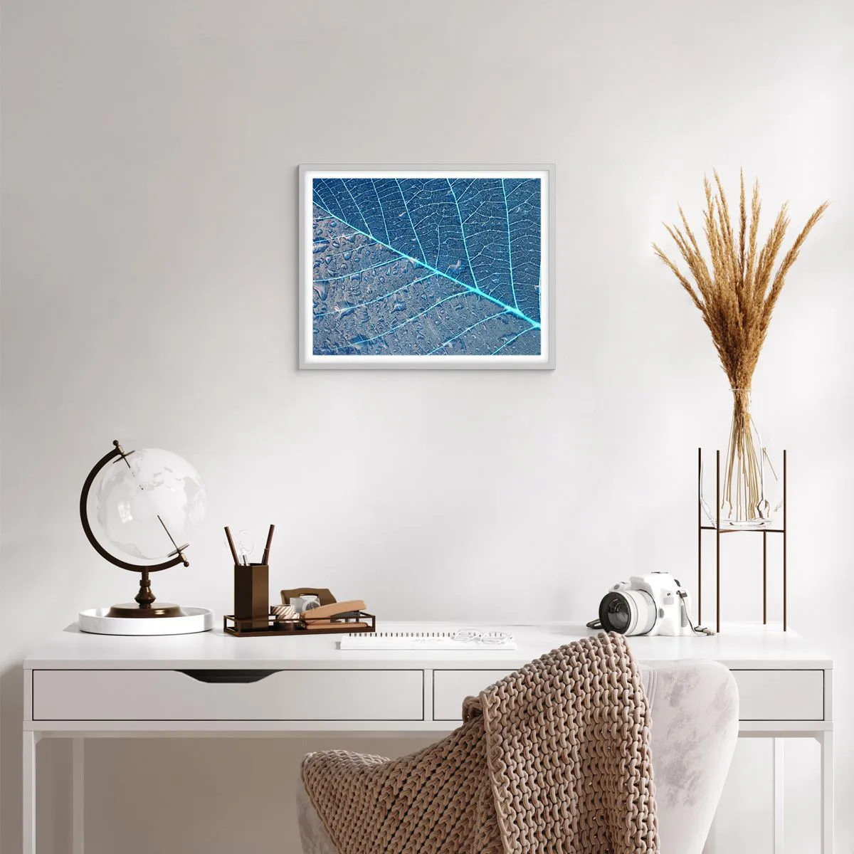 Poszter fekete keretben - Az élet kékben - 50x40 cm