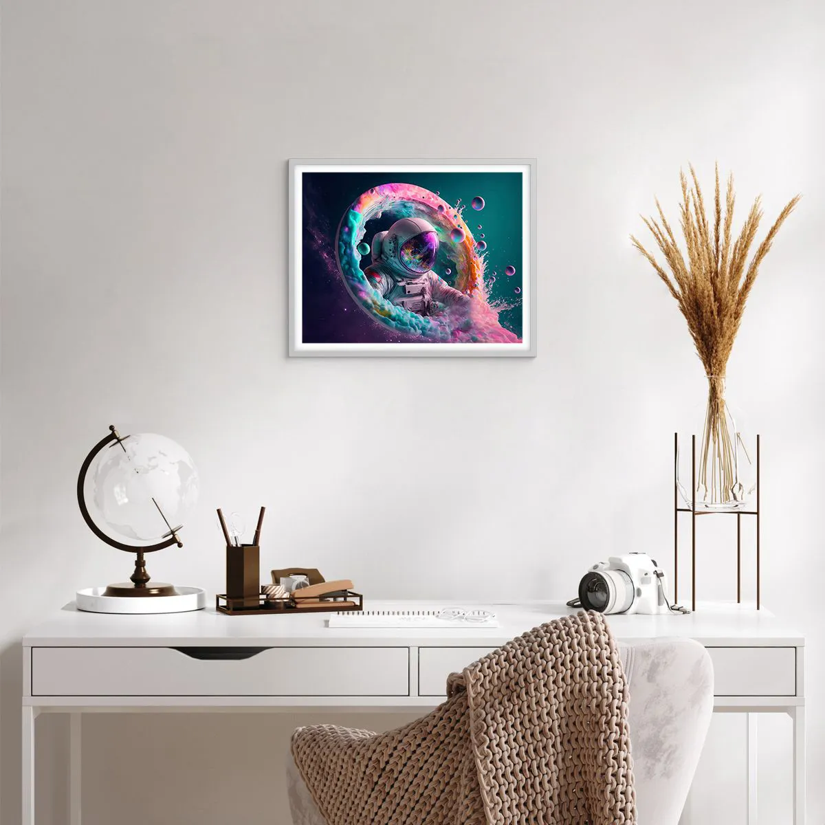 Poster in een witte lijst - Sterrenpoort - 50x40 cm