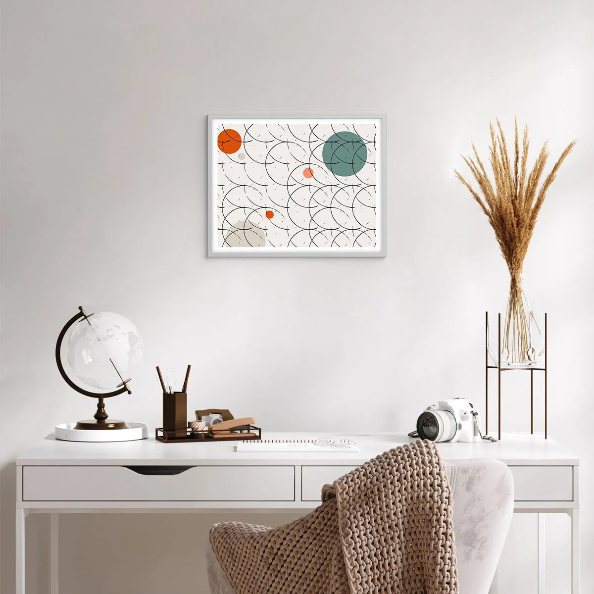 Plakát v bílém rámu - V duchu pop-artu - 50x40 cm