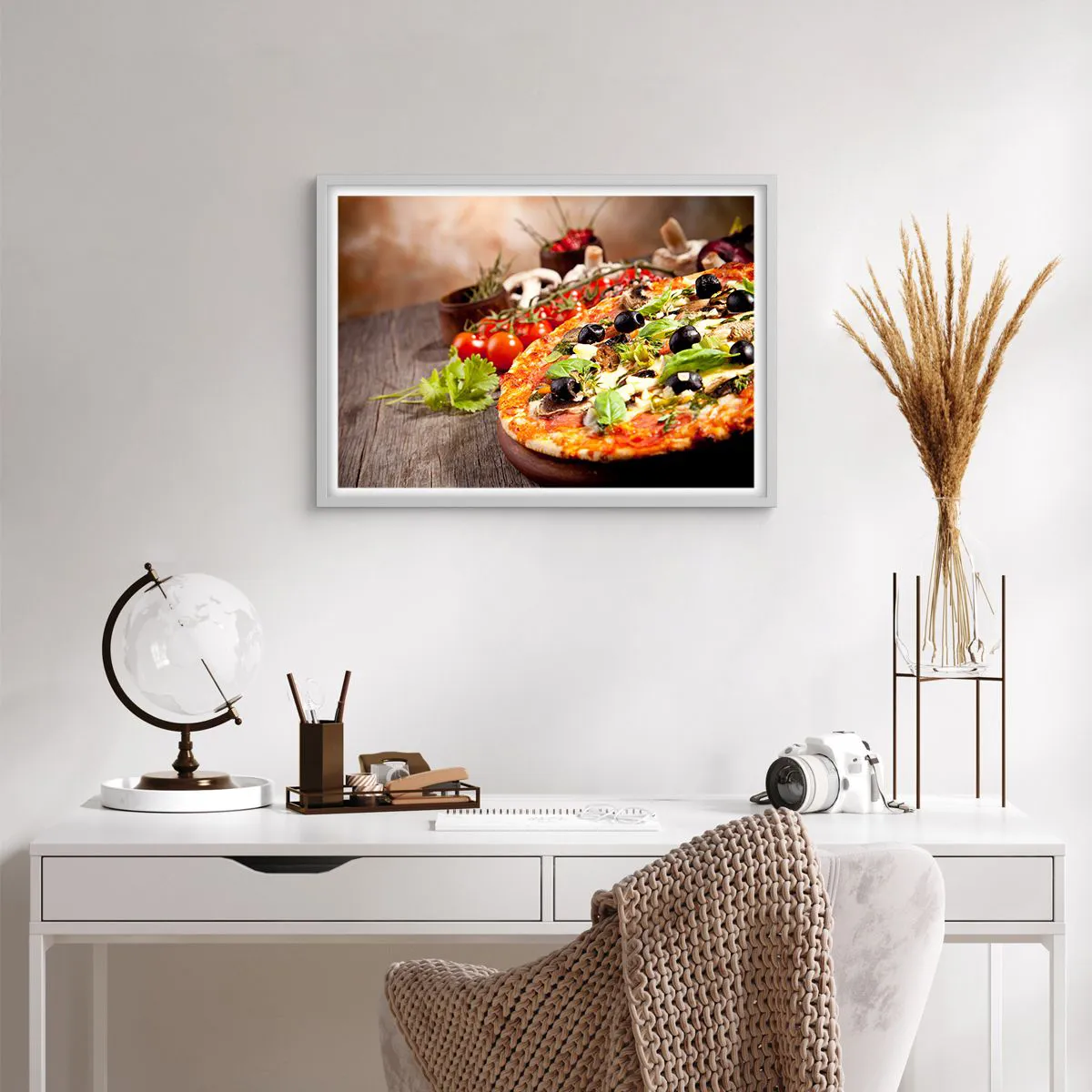 Plakát v bílém rámu - Z telurických složek - 70x50 cm