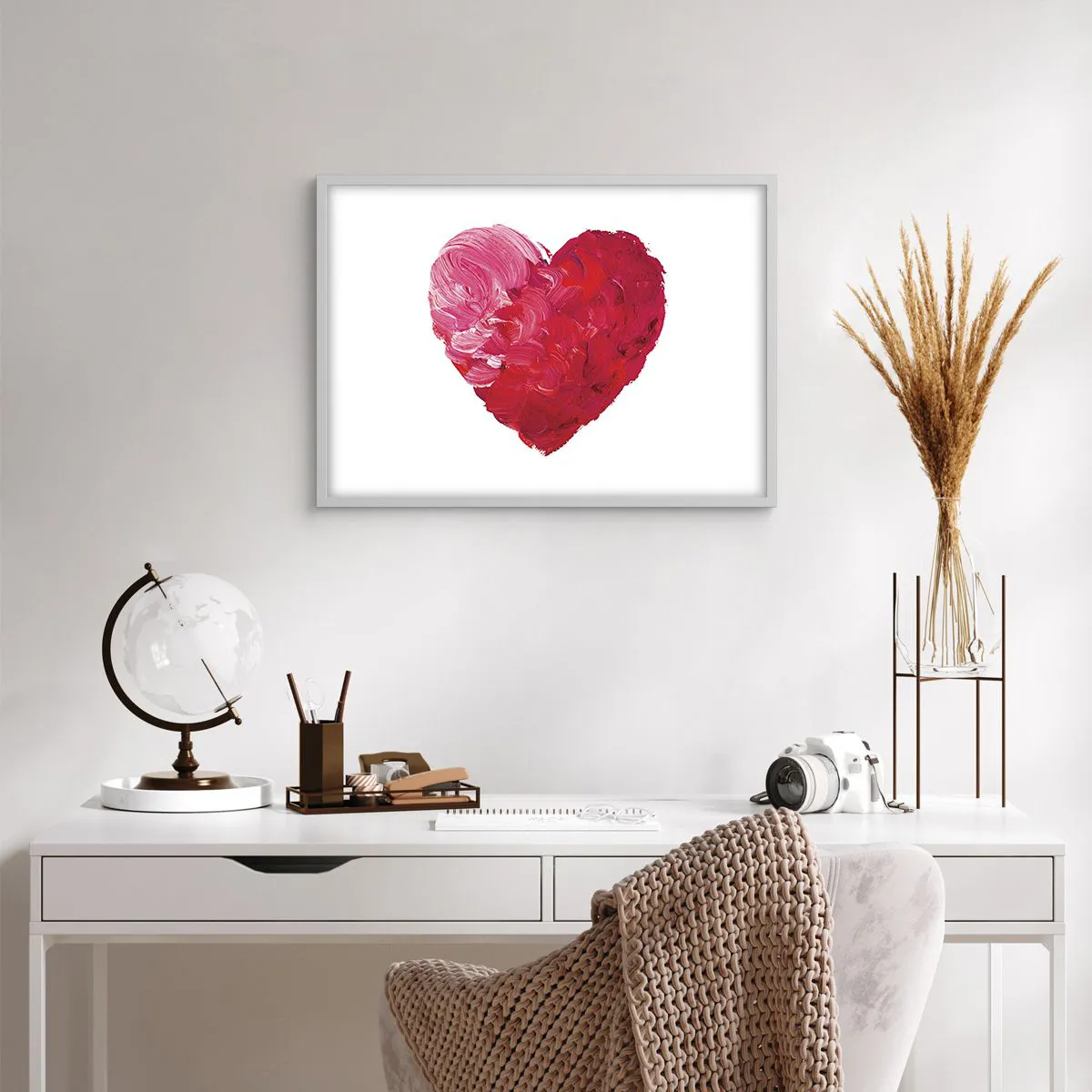 Affisch i vit ram - All you need is love - 70x50 cm