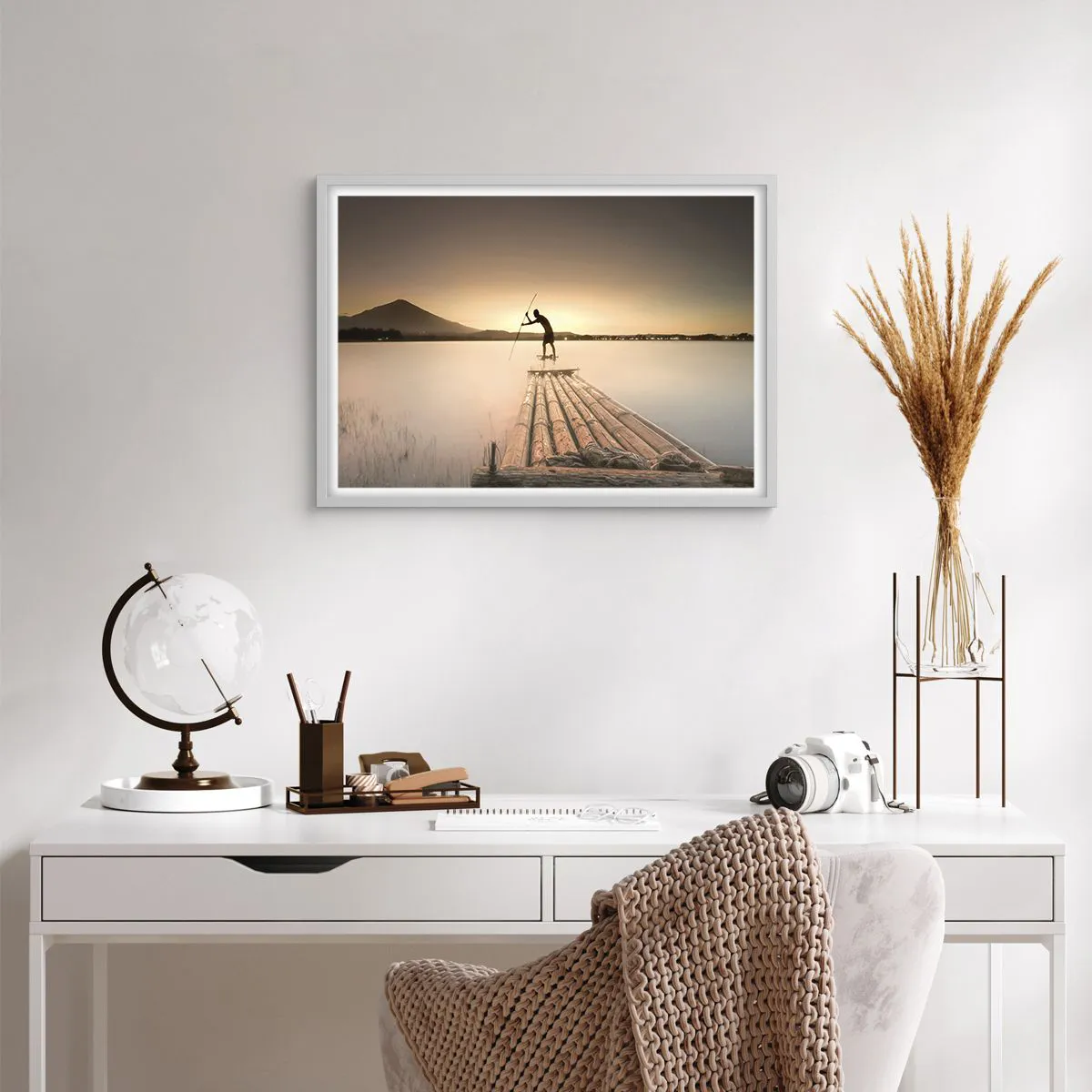 Affisch i vit ram - Före avkoppling - 70x50 cm