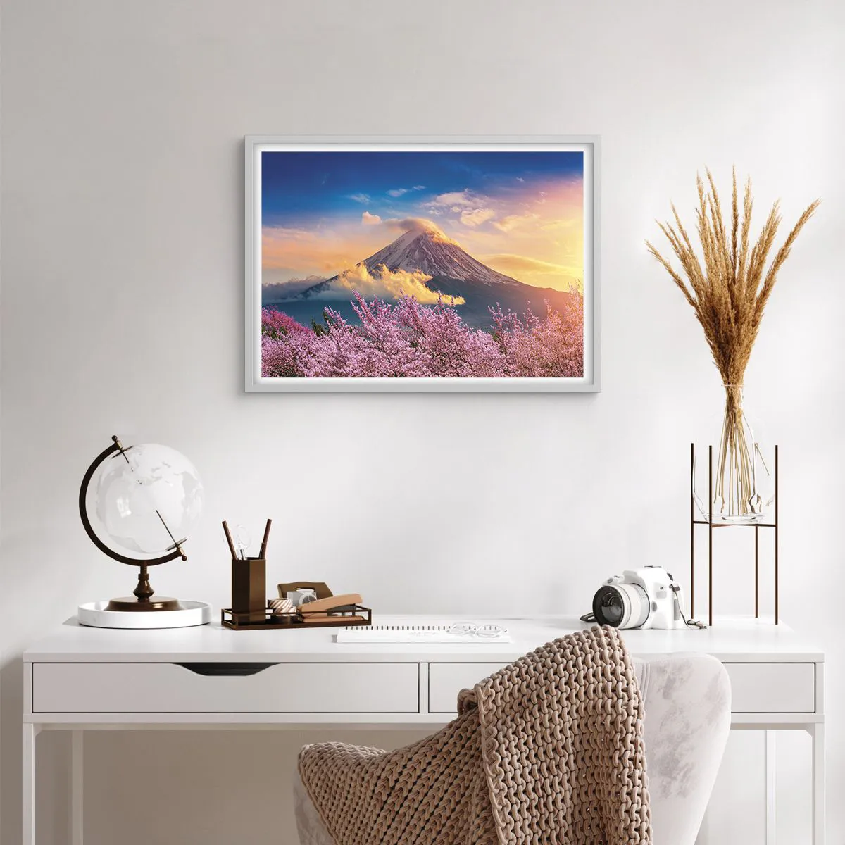 Plakat w białej ramie - Japońska świętość - 70x50 cm