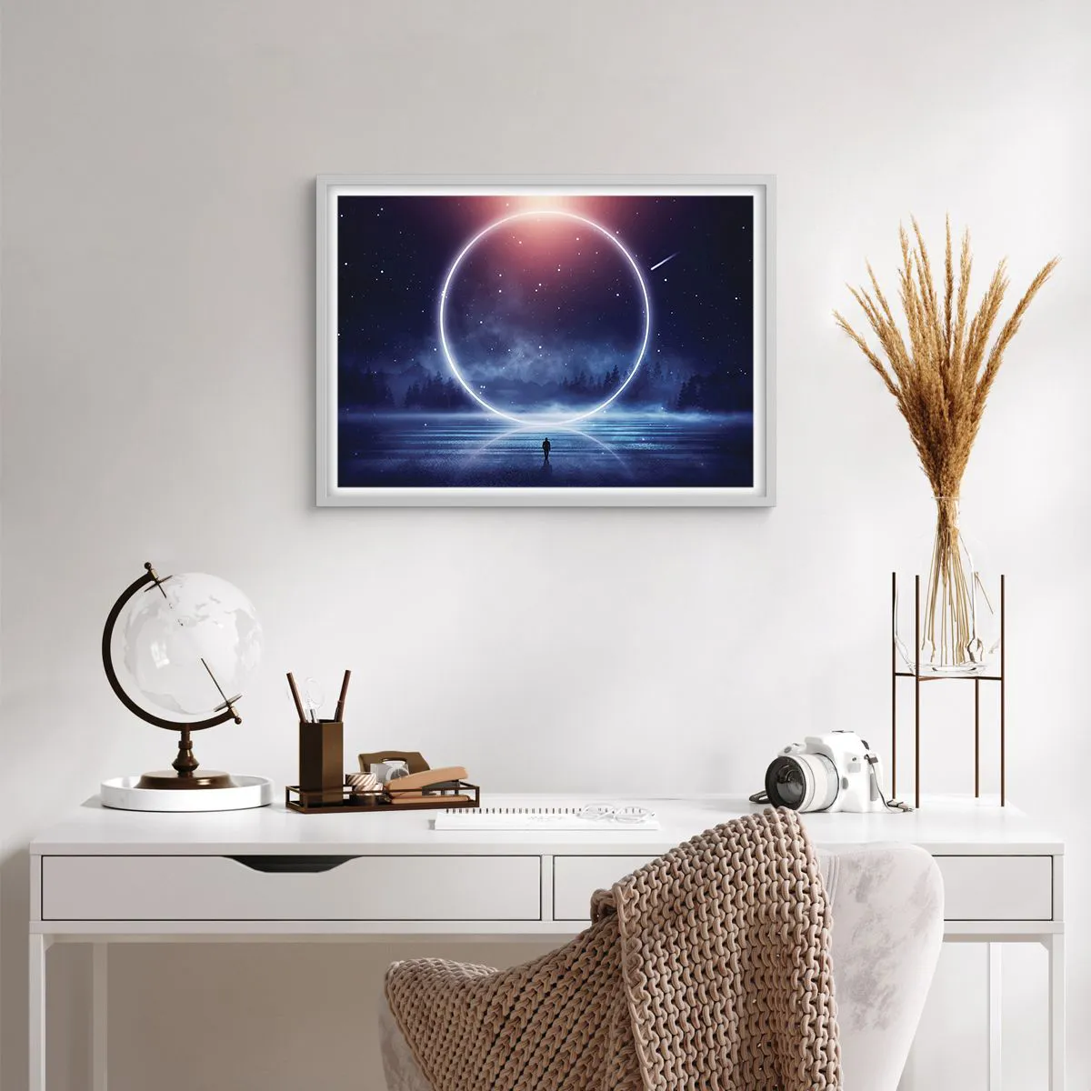 Affiche dans un cadre blanc - Poster - Ils sont déjà là... - 70x50 cm