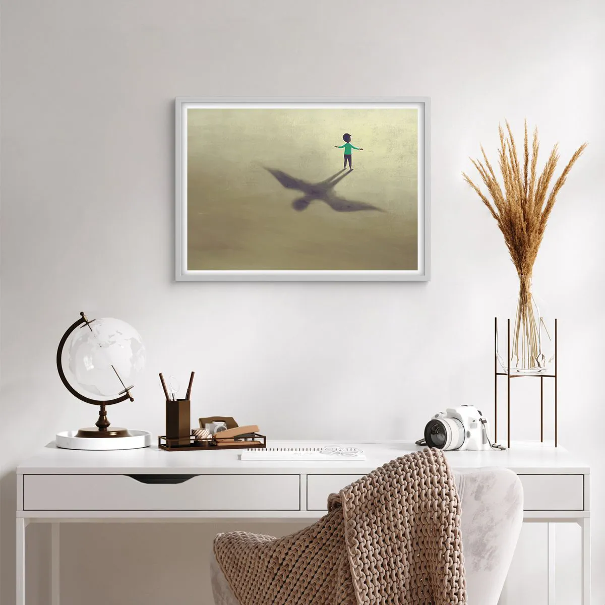 Poster in een witte lijst - De held van de toekomst - 70x50 cm