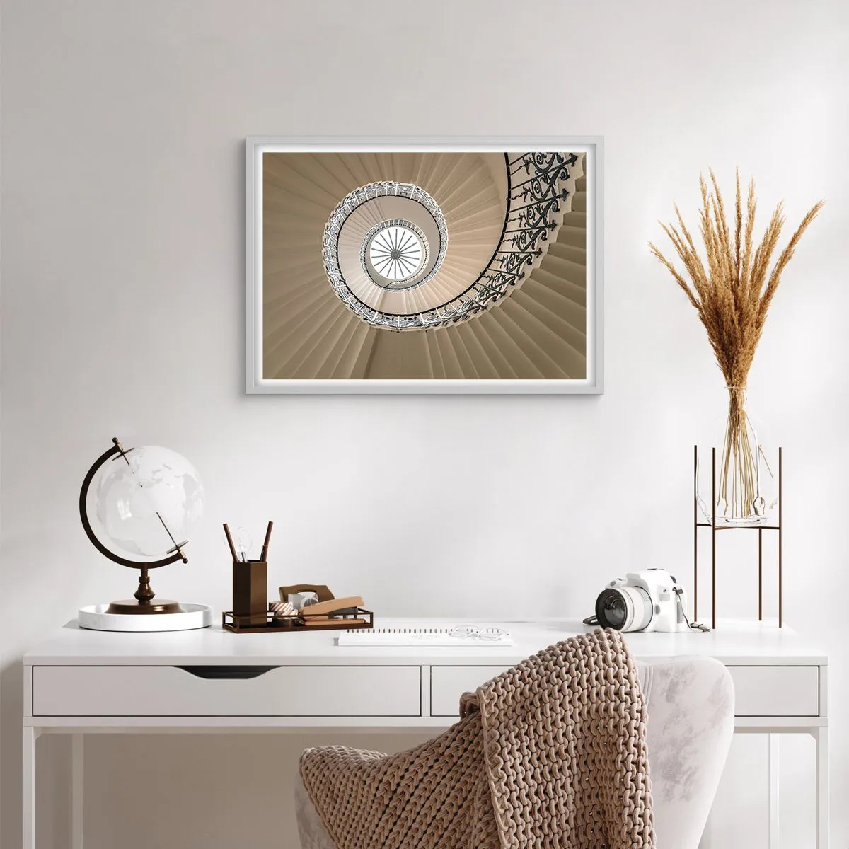 Affisch i vit ram - I musslans mitt - 70x50 cm