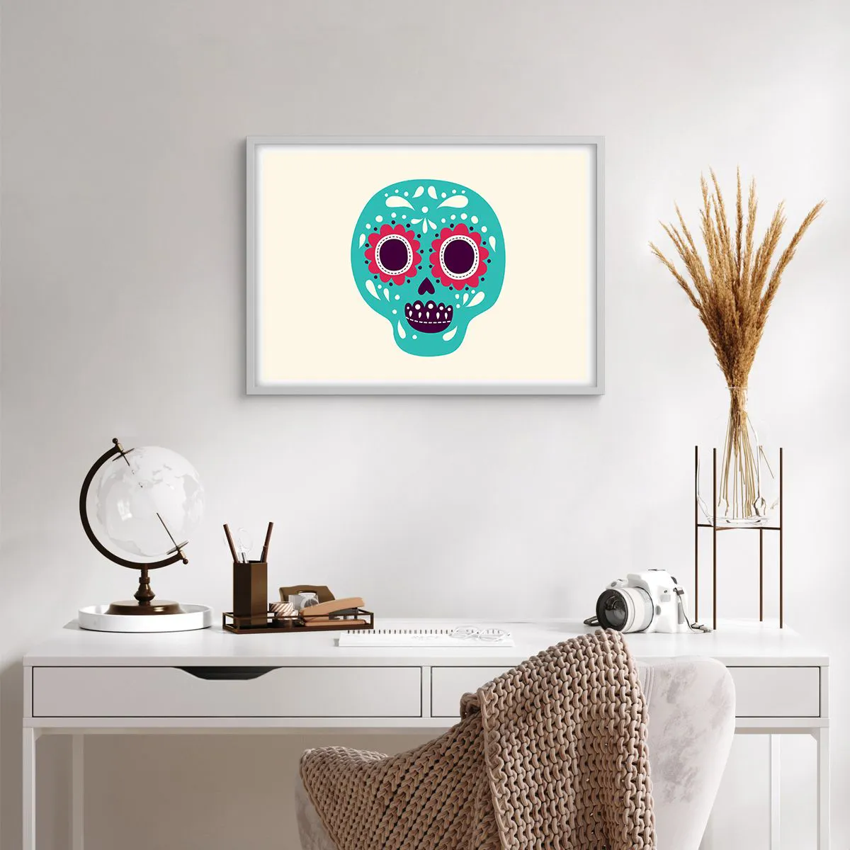 Poster in cornice bianca - Vita: un gioco fino alla morte - 70x50 cm