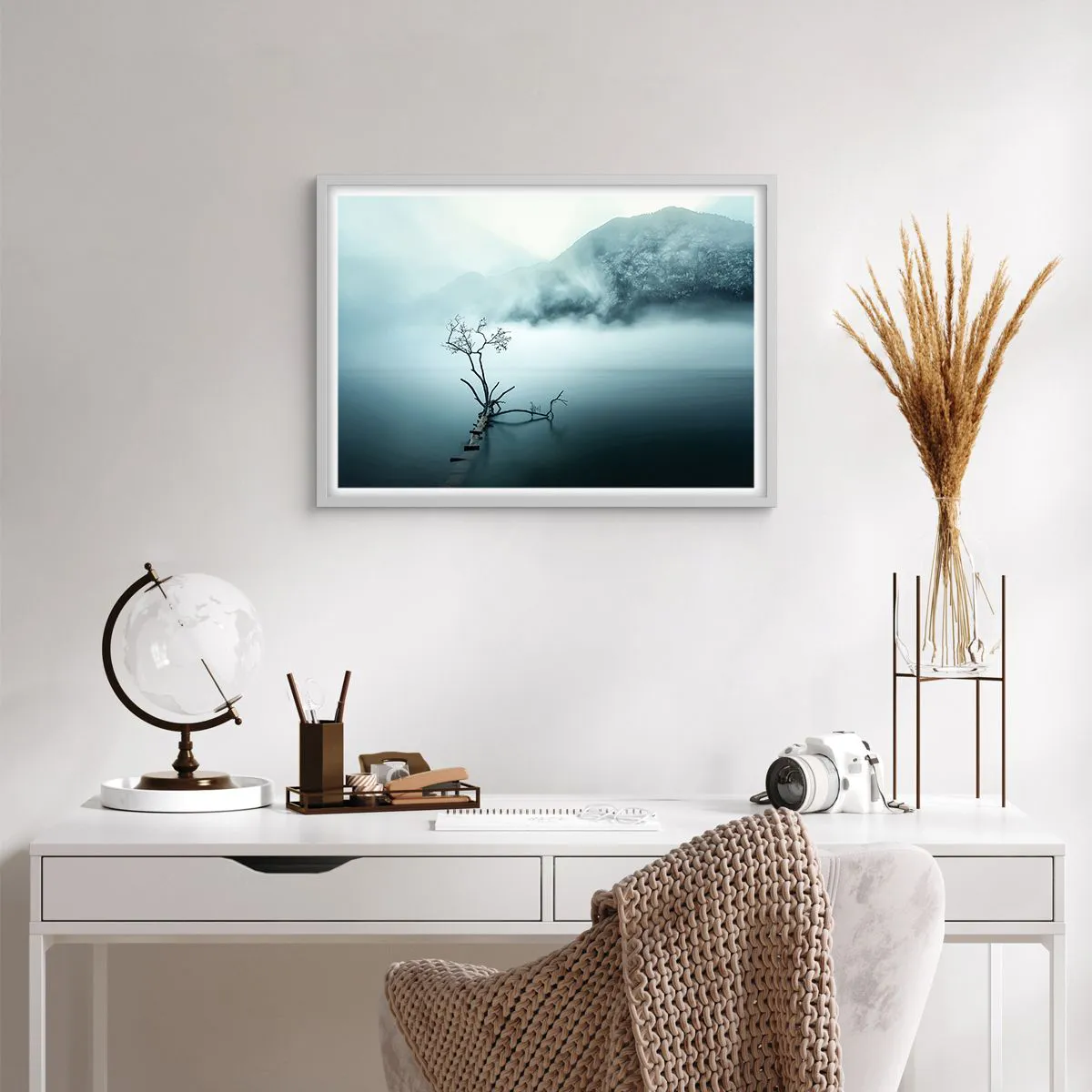 Poster in white frmae - From Water and Fog - 70x50 cm