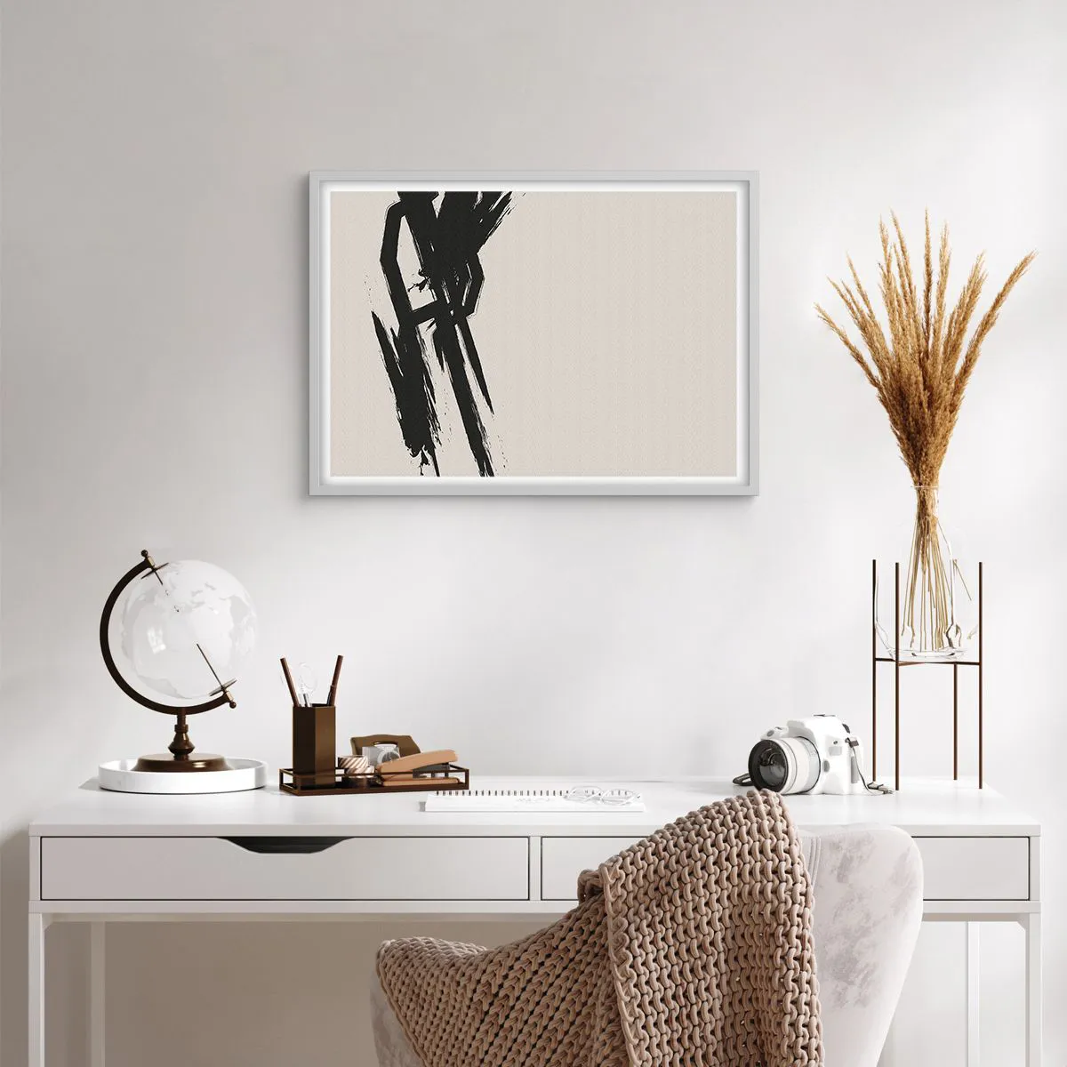 Poster in einem weißen Rahmen - Unaufhaltsamer Trieb - 70x50 cm