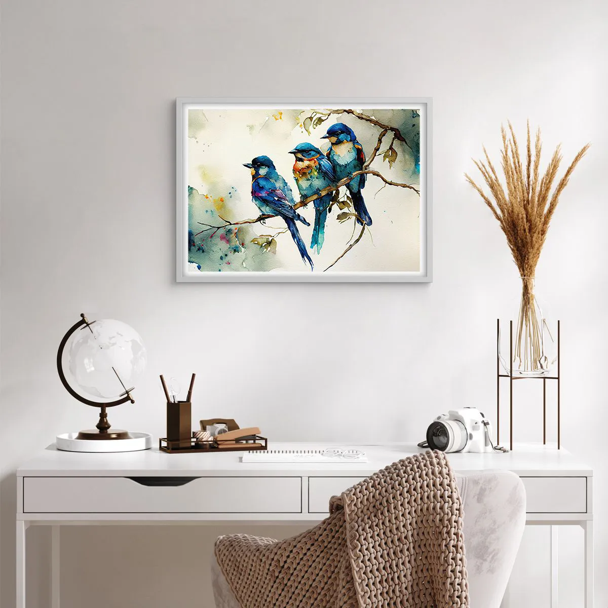 Affiche dans un cadre blanc - Poster - A-t-il été offensé ? - 70x50 cm