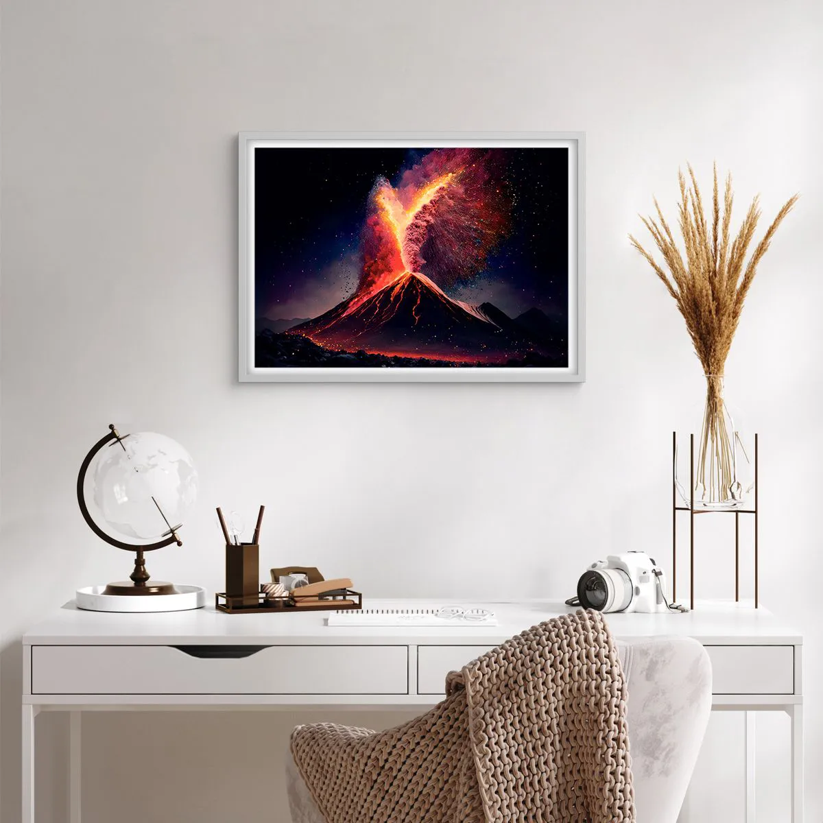 Poster in een witte lijst - Schoonheid en verschrikking - 70x50 cm