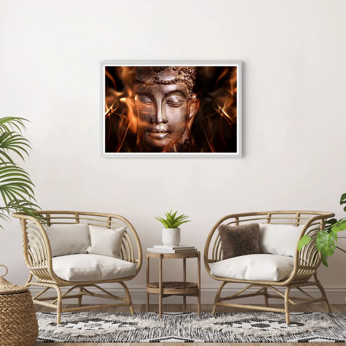 Poszter fekete keretben - Csak itt és most létezik - 91x61 cm