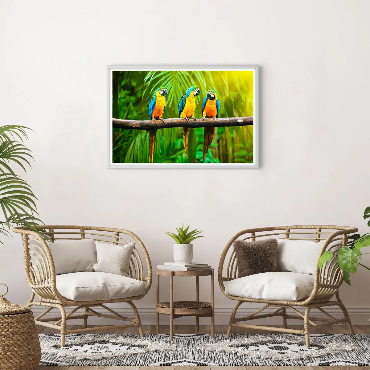 Affiche dans un cadre blanc - Poster - Et avez-vous entendu qu'elle ...? - 91x61 cm