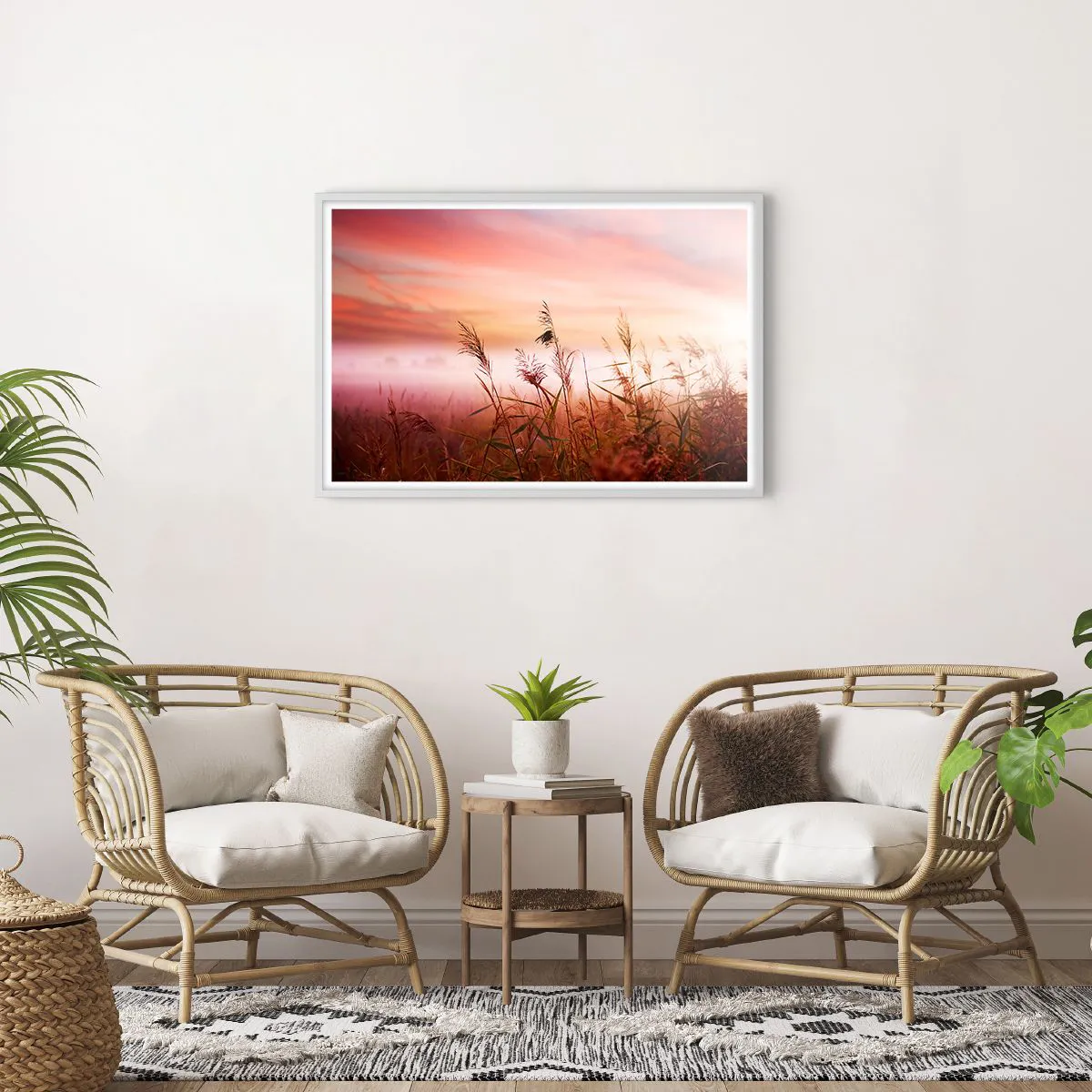 Plakat w białej ramie - Latawce, dmuchawce, wiatr - 91x61 cm