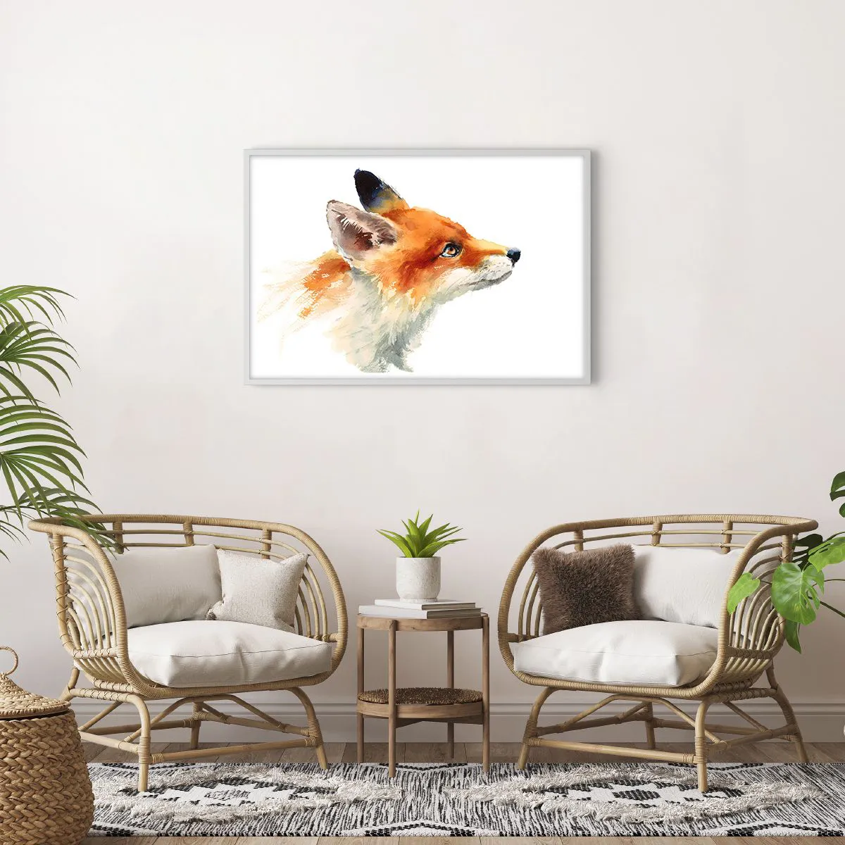 Poster in einem weißen Rahmen - Man kann nie vorsichtig genug sein - 91x61 cm