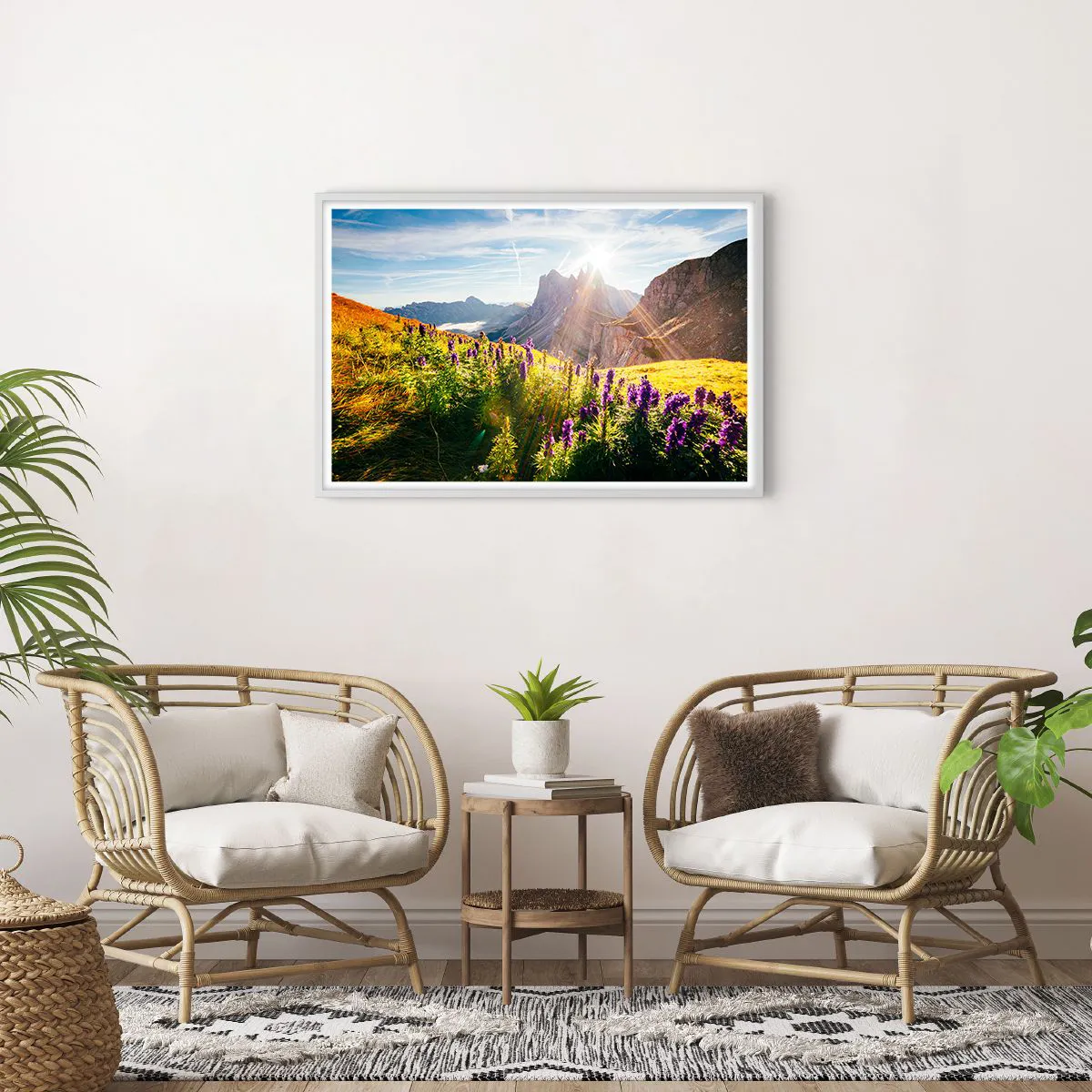 Affiche dans un cadre blanc - Poster - La vie secrète des herbes - 91x61 cm